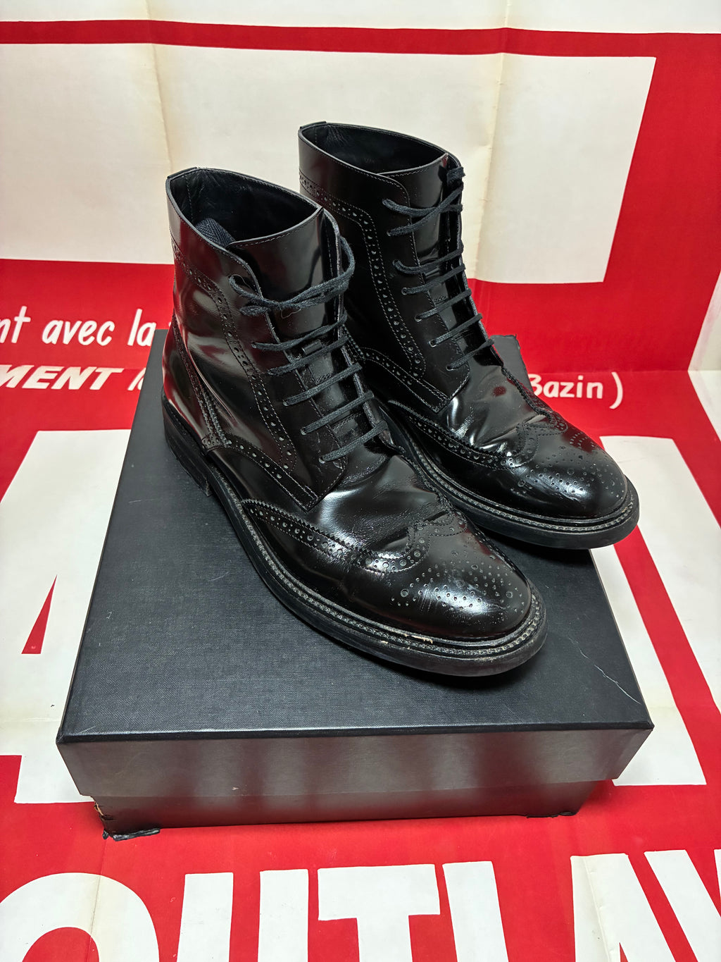 Saint Laurent Army Lace Up Boot 45