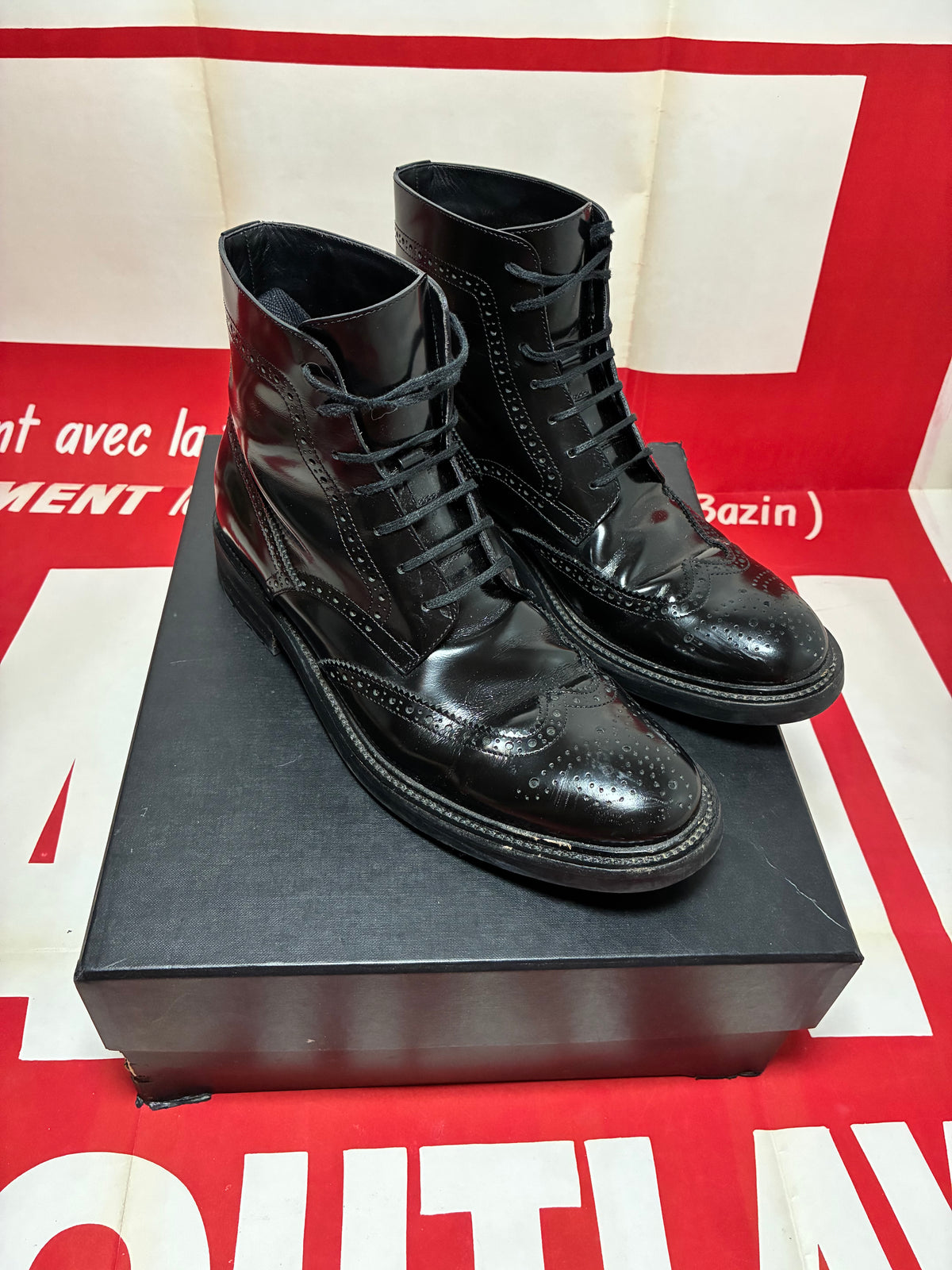 Saint Laurent Army Lace Up Boot 45