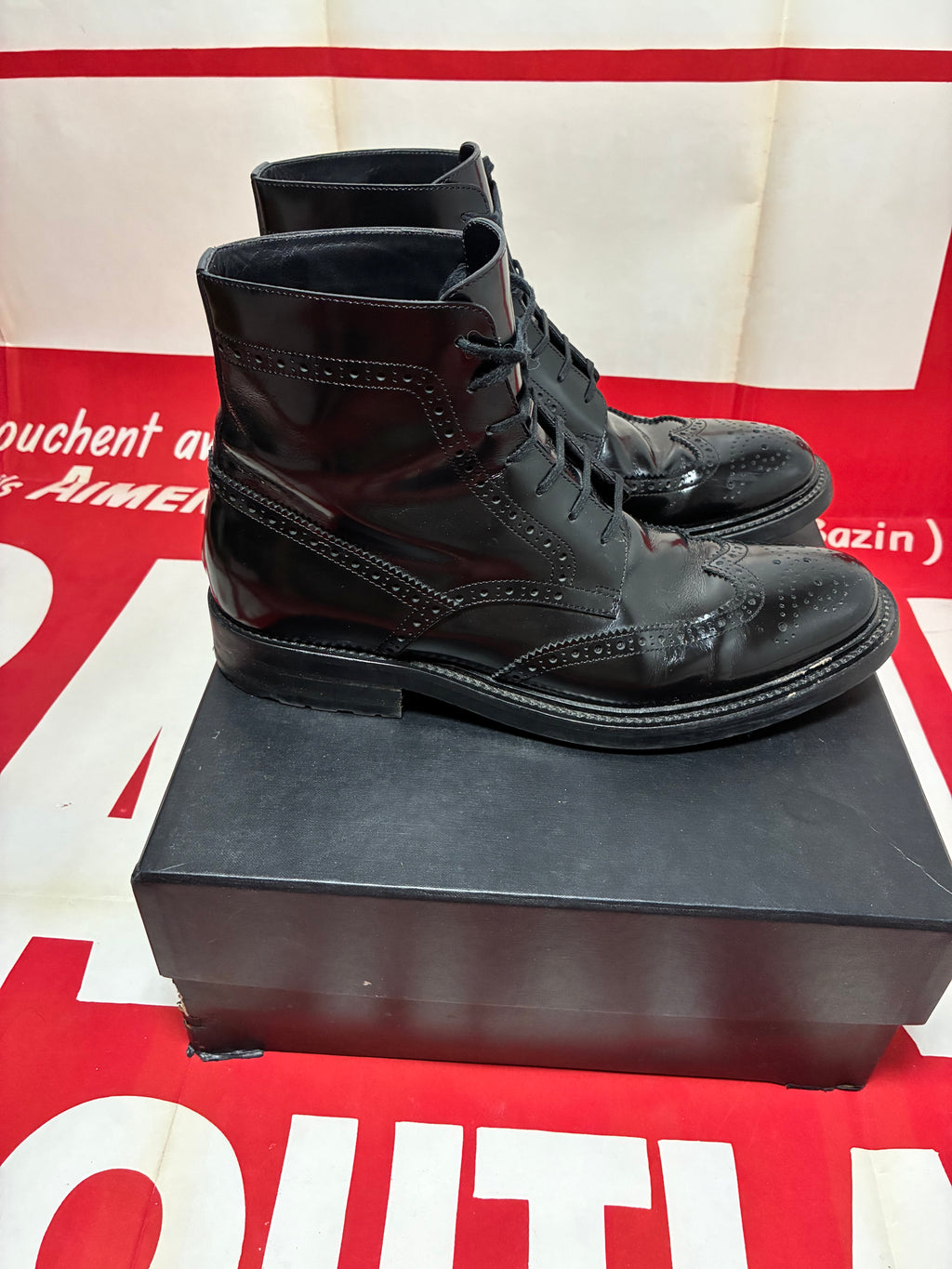 Saint Laurent Army Lace Up Boot 45