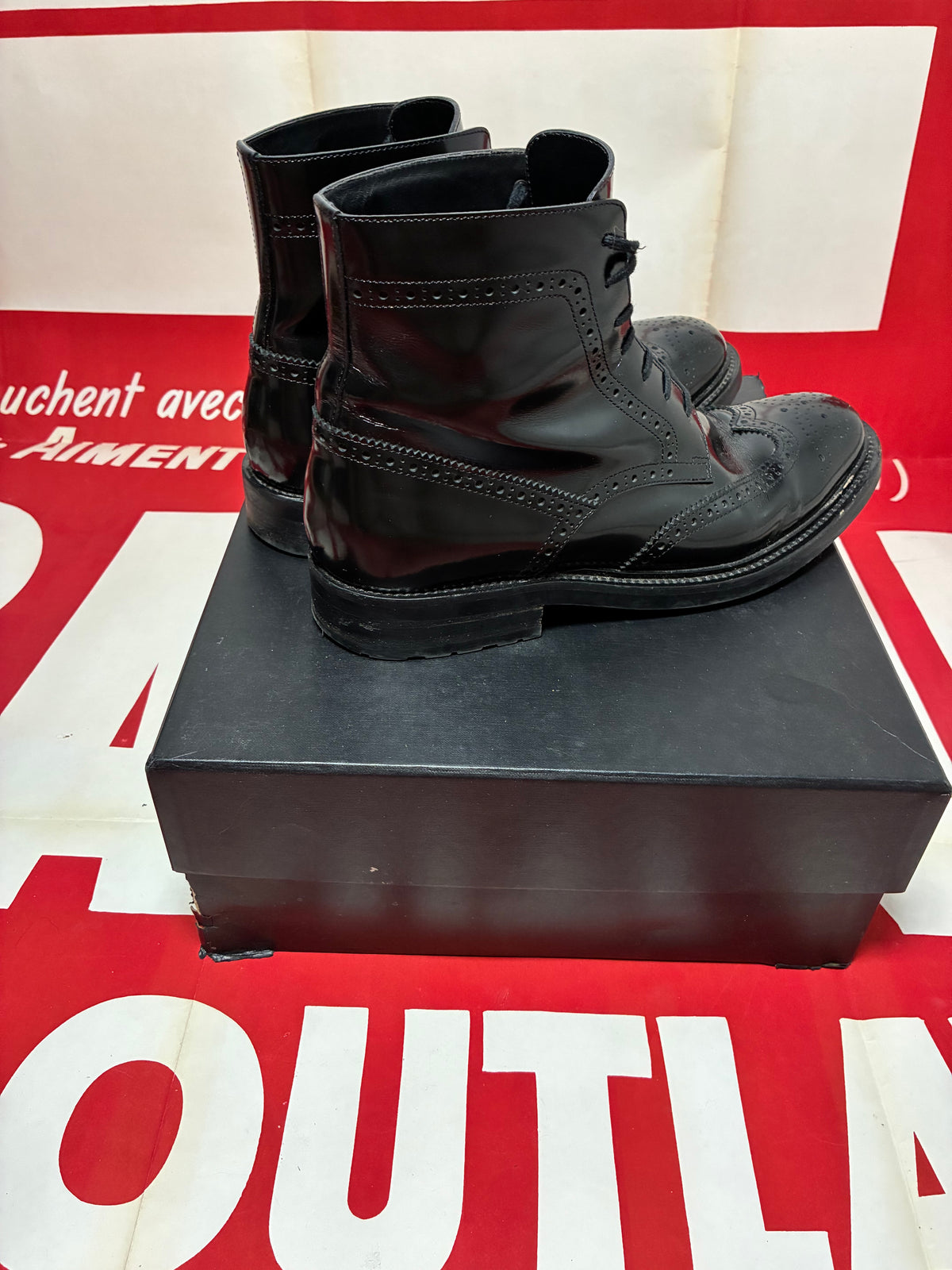 Saint Laurent Army Lace Up Boot 45
