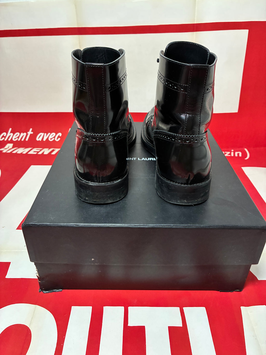 Saint Laurent Army Lace Up Boot 45