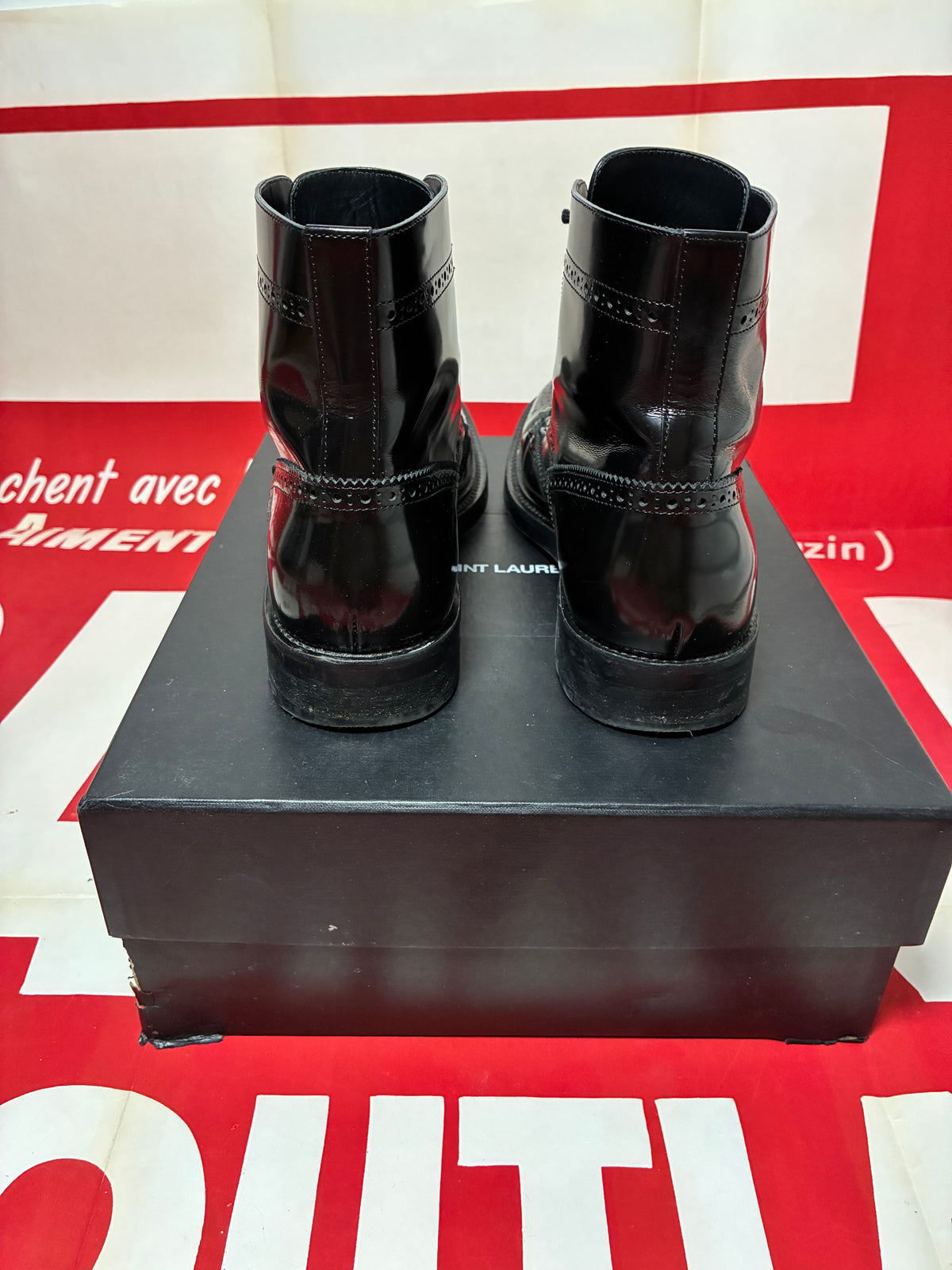 Saint Laurent Army Lace Up Boot 45