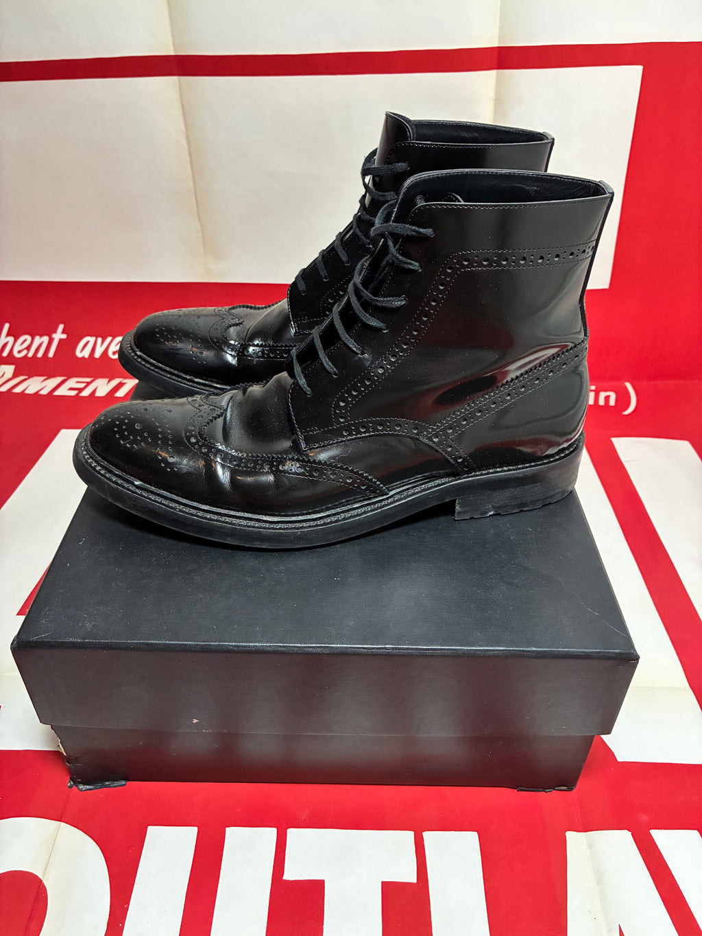 Saint Laurent Army Lace Up Boot 45