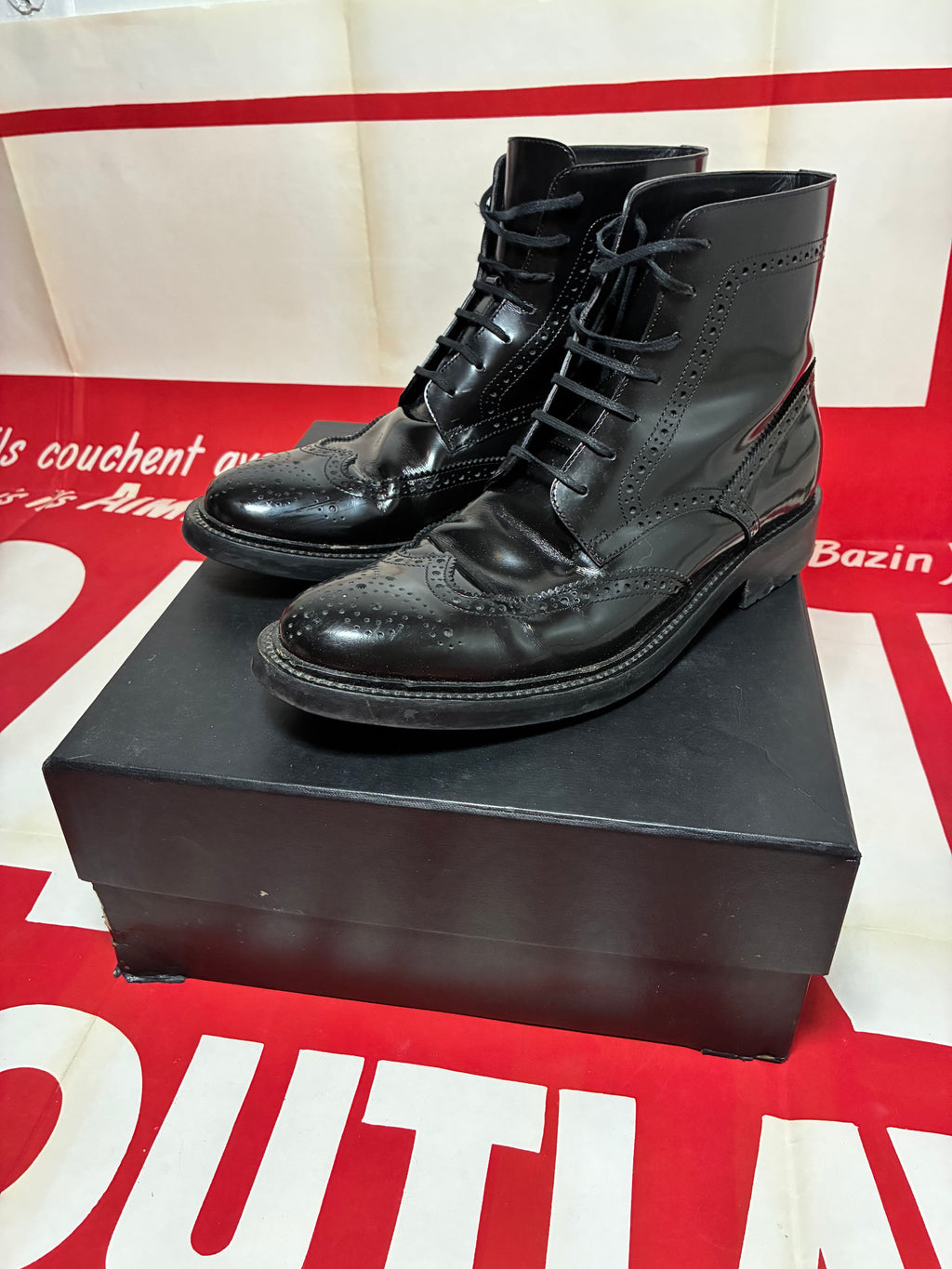 Saint Laurent Army Lace Up Boot 45