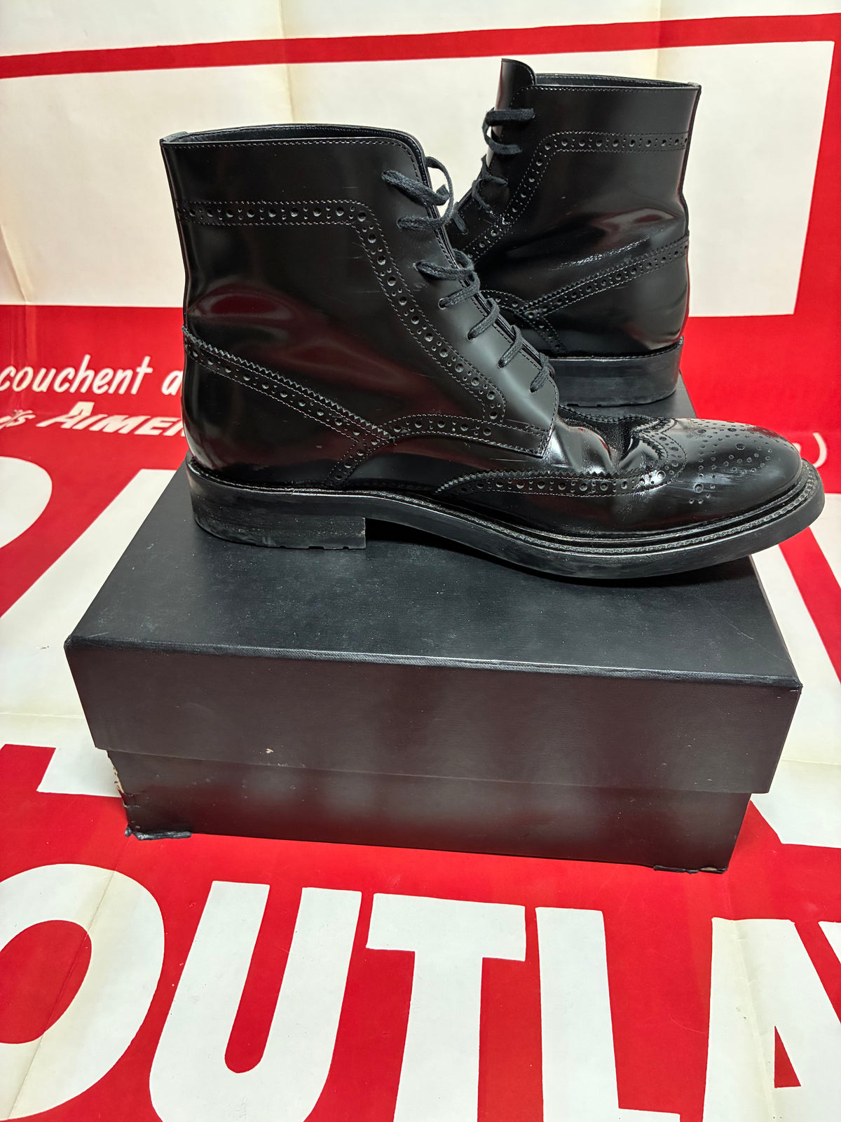Saint Laurent Army Lace Up Boot 45