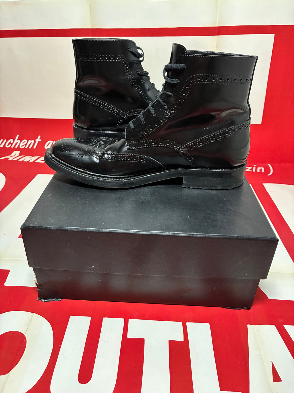 Saint Laurent Army Lace Up Boot 45