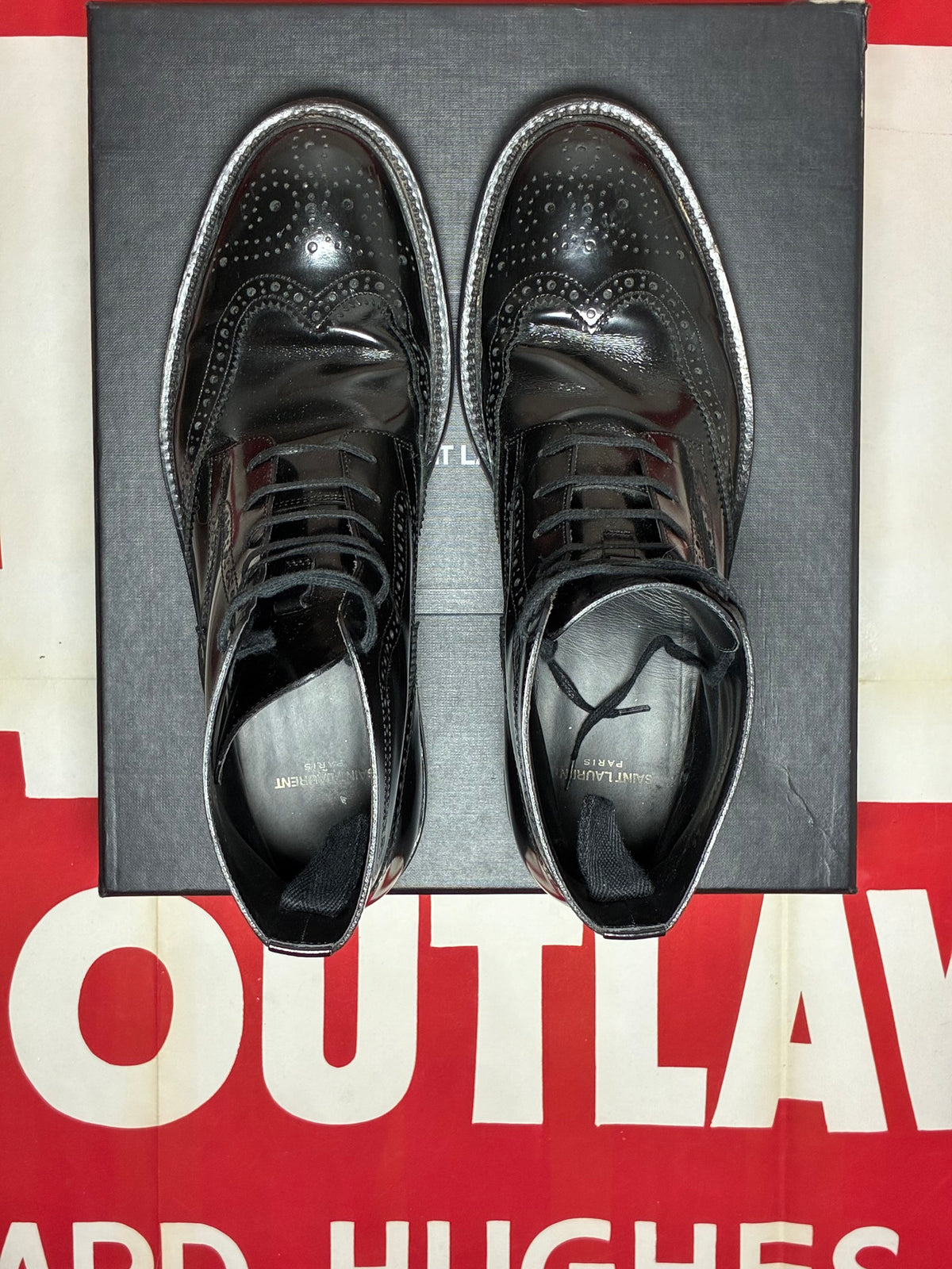 Saint Laurent Army Lace Up Boot 45