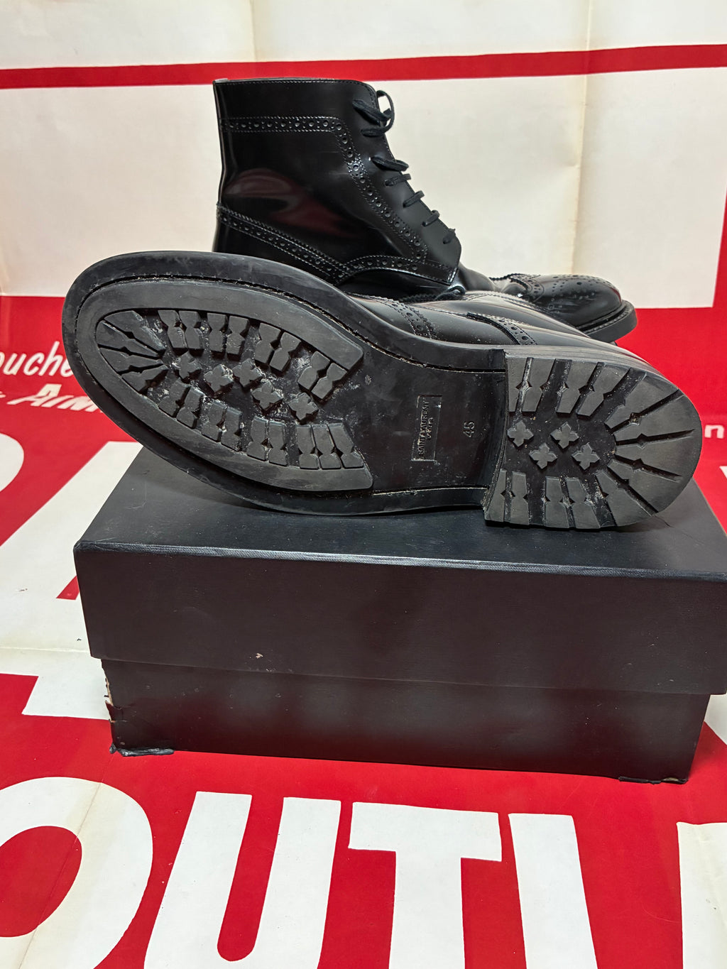 Saint Laurent Army Lace Up Boot 45