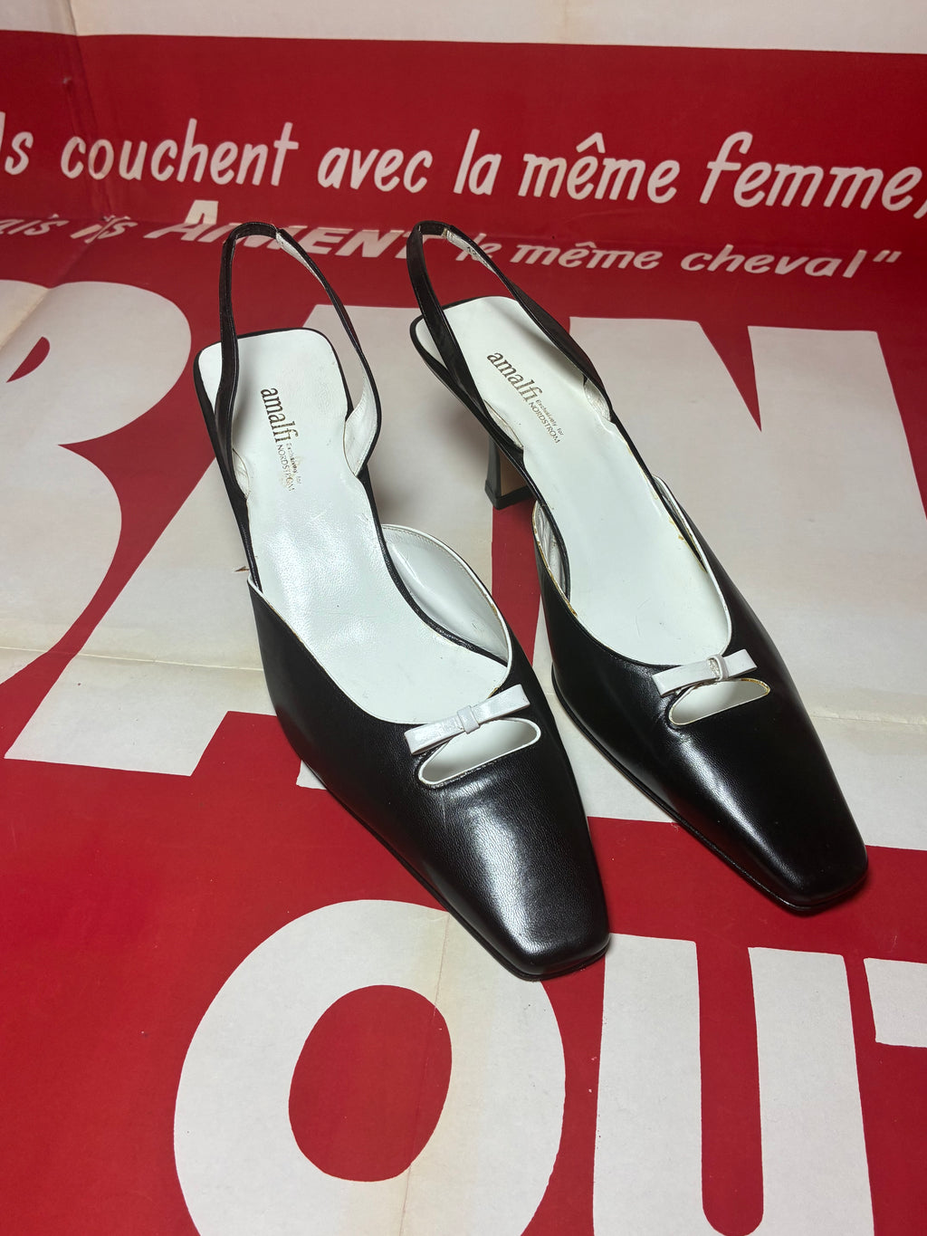 Square Toe Kitten Heels 12B