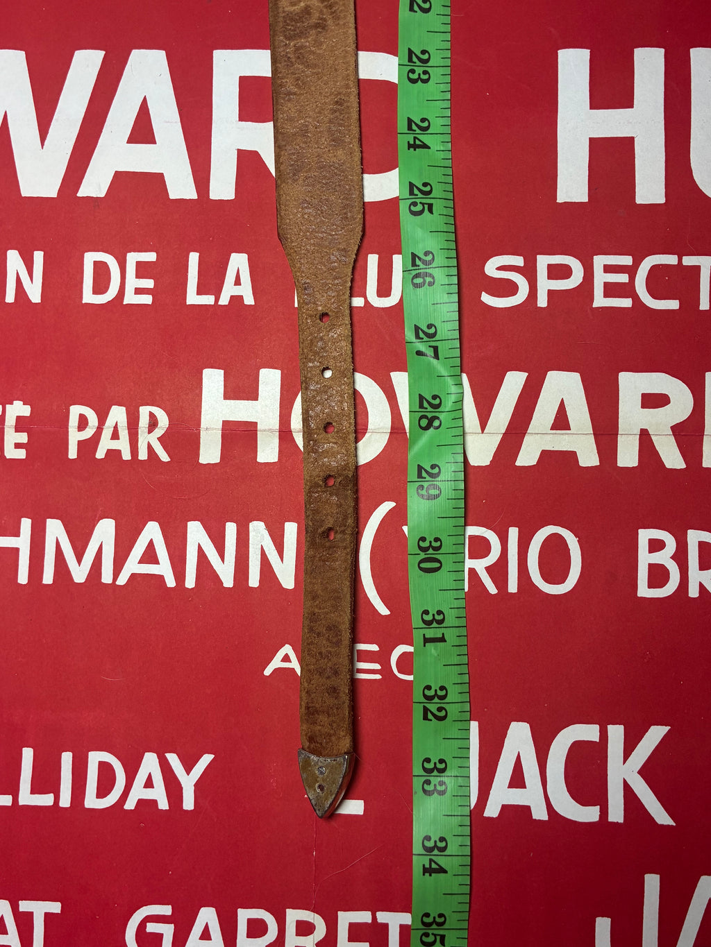 Justin Red Cowhide Belt