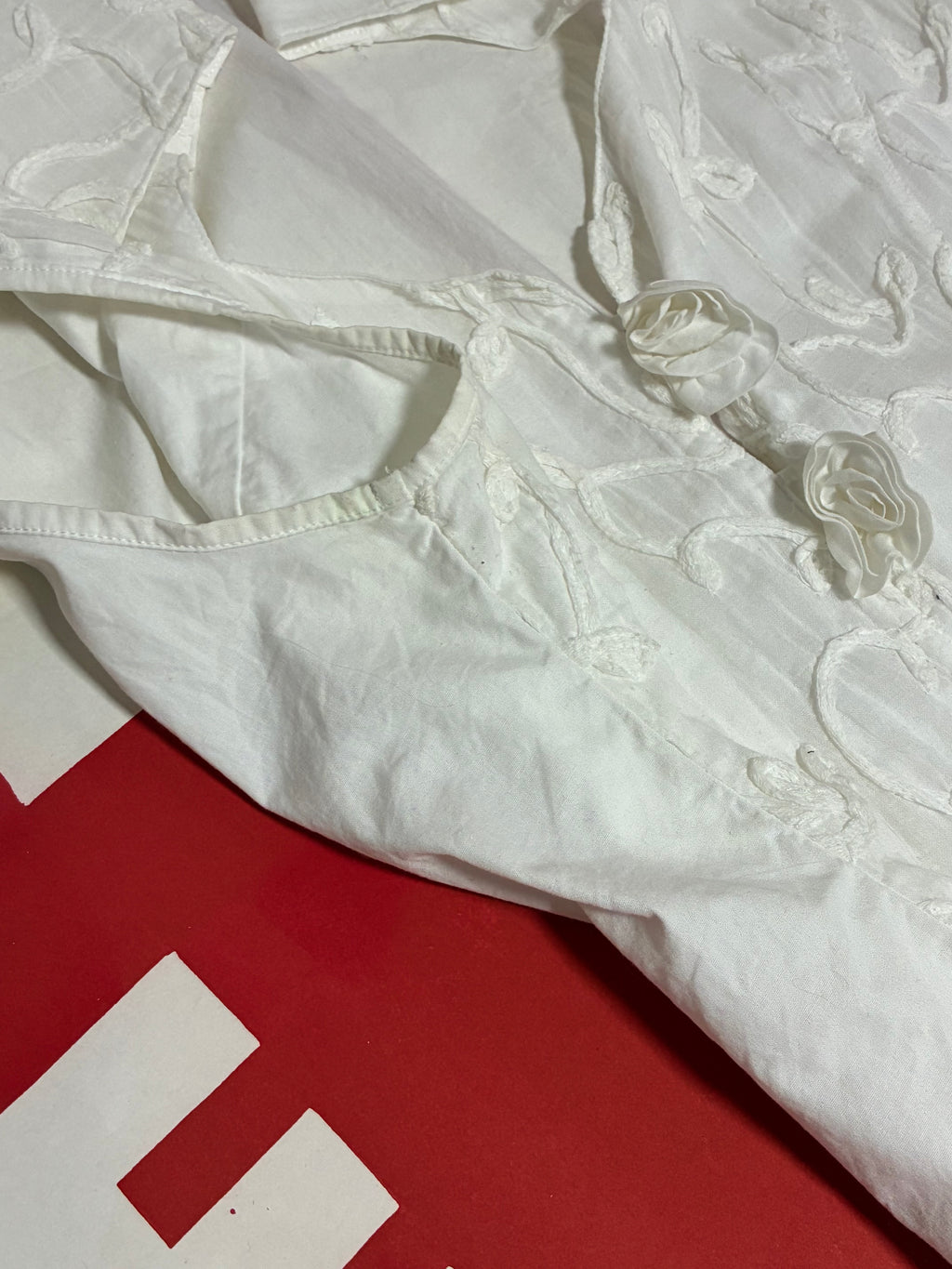 Anne Fontaine Rose Button Sleeveless Shirt