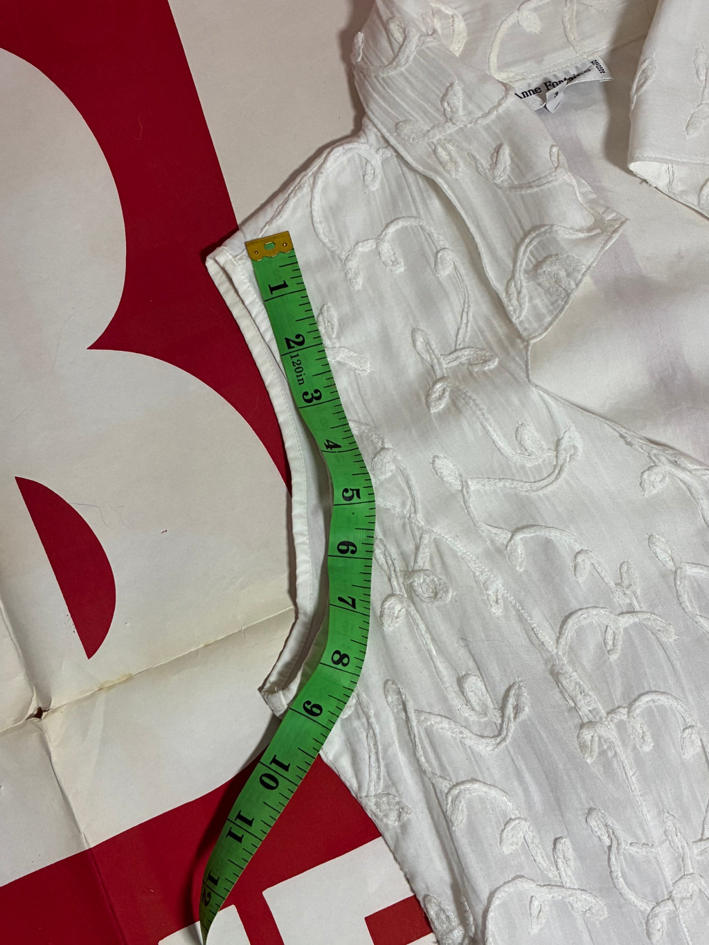 Anne Fontaine Rose Button Sleeveless Shirt