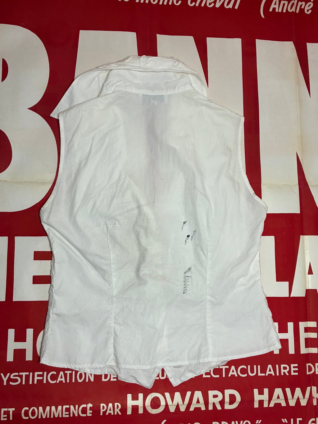 Anne Fontaine Rose Button Sleeveless Shirt