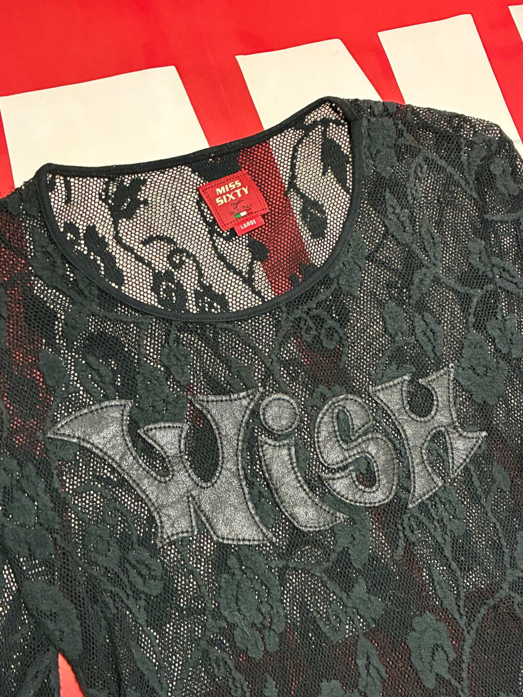 Miss Sixty Mesh Wish 3/4 Sleeve Shirt