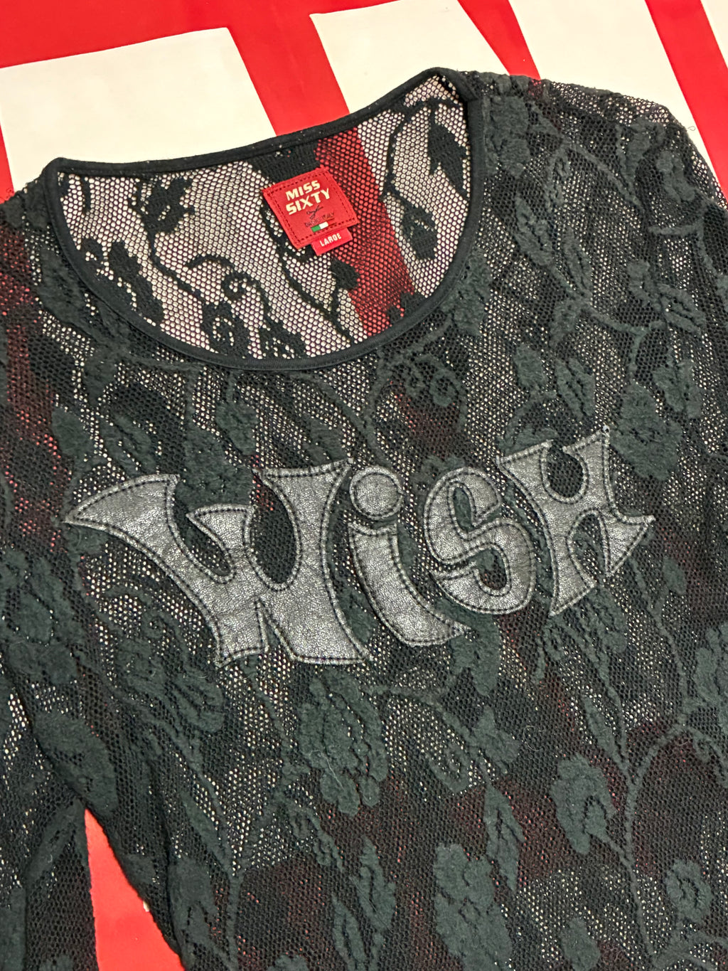 Miss Sixty Mesh Wish 3/4 Sleeve Shirt
