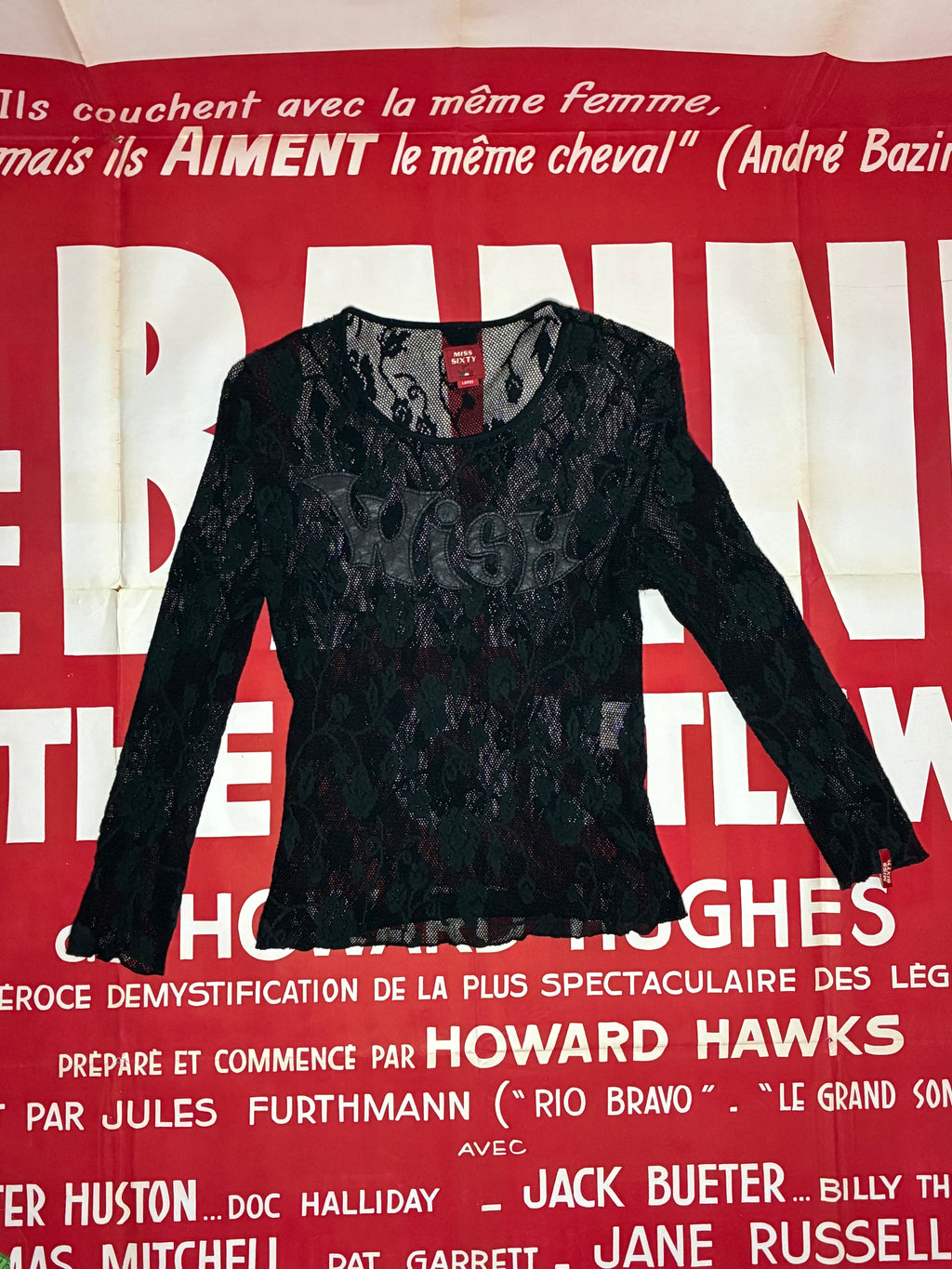 Miss Sixty Mesh Wish 3/4 Sleeve Shirt