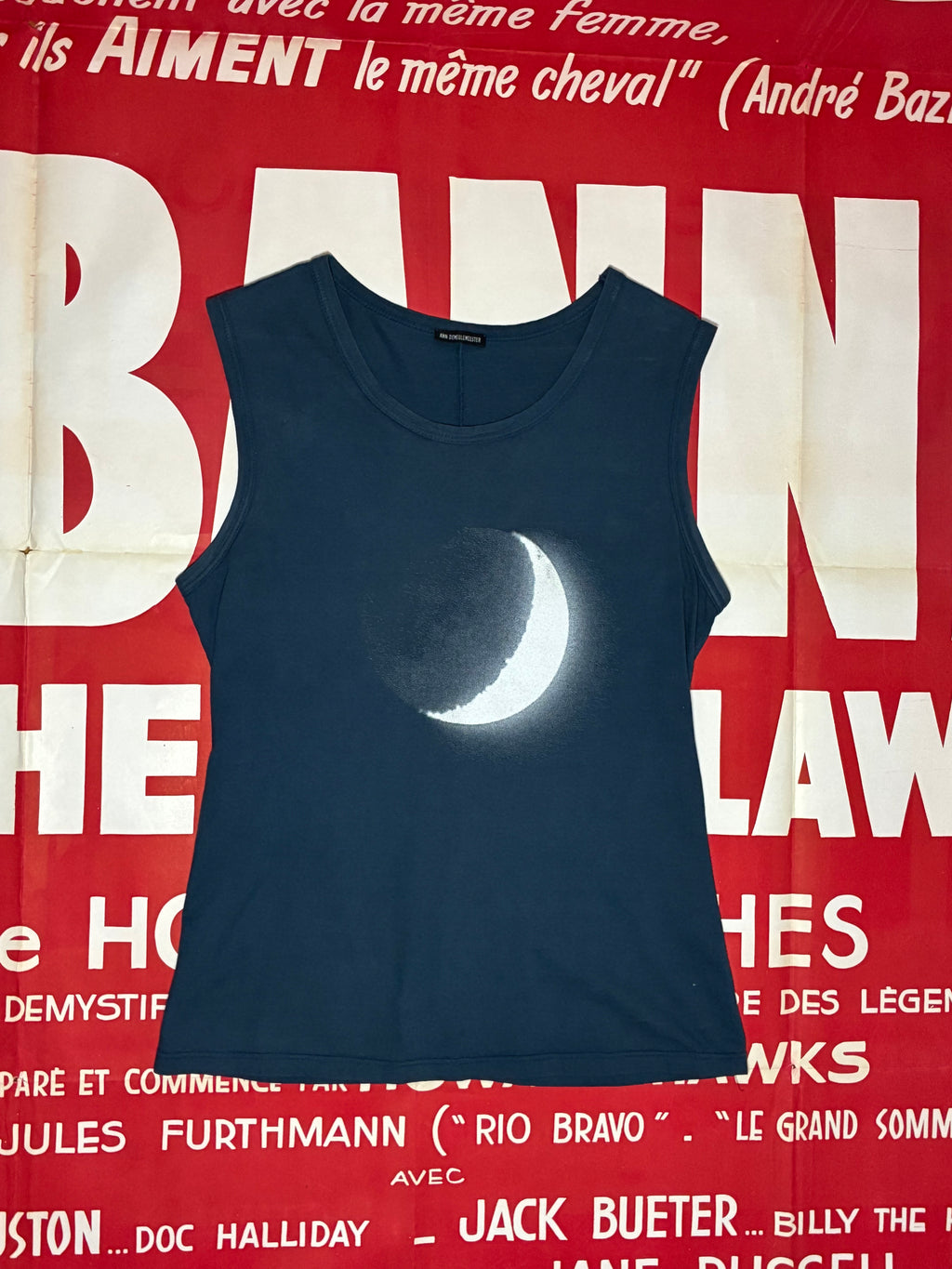 Ann Demeulemeester FW03 Half Moon Sleeveless Shirt