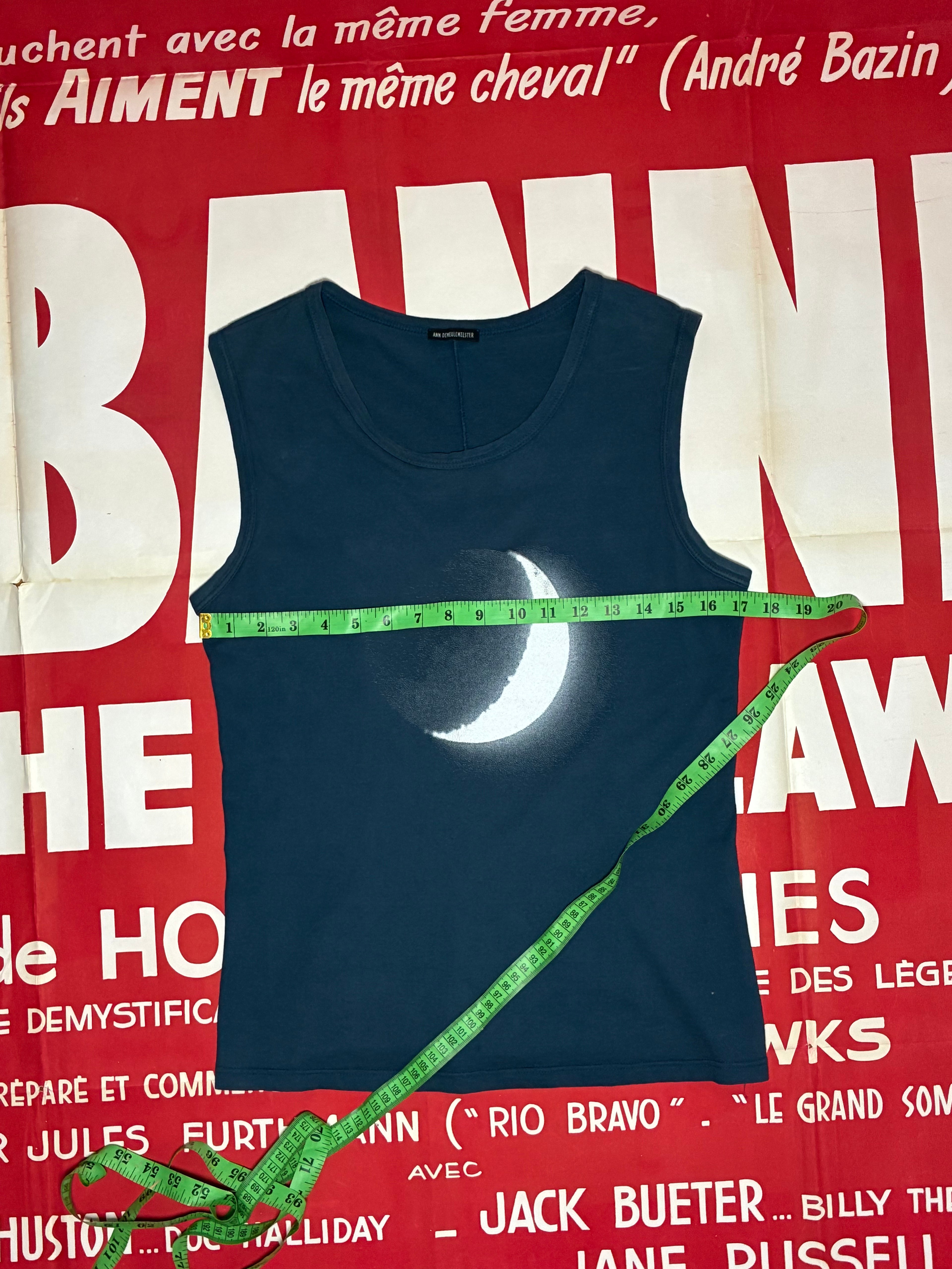 Ann Demeulemeester FW03 Half Moon Sleeveless Shirt