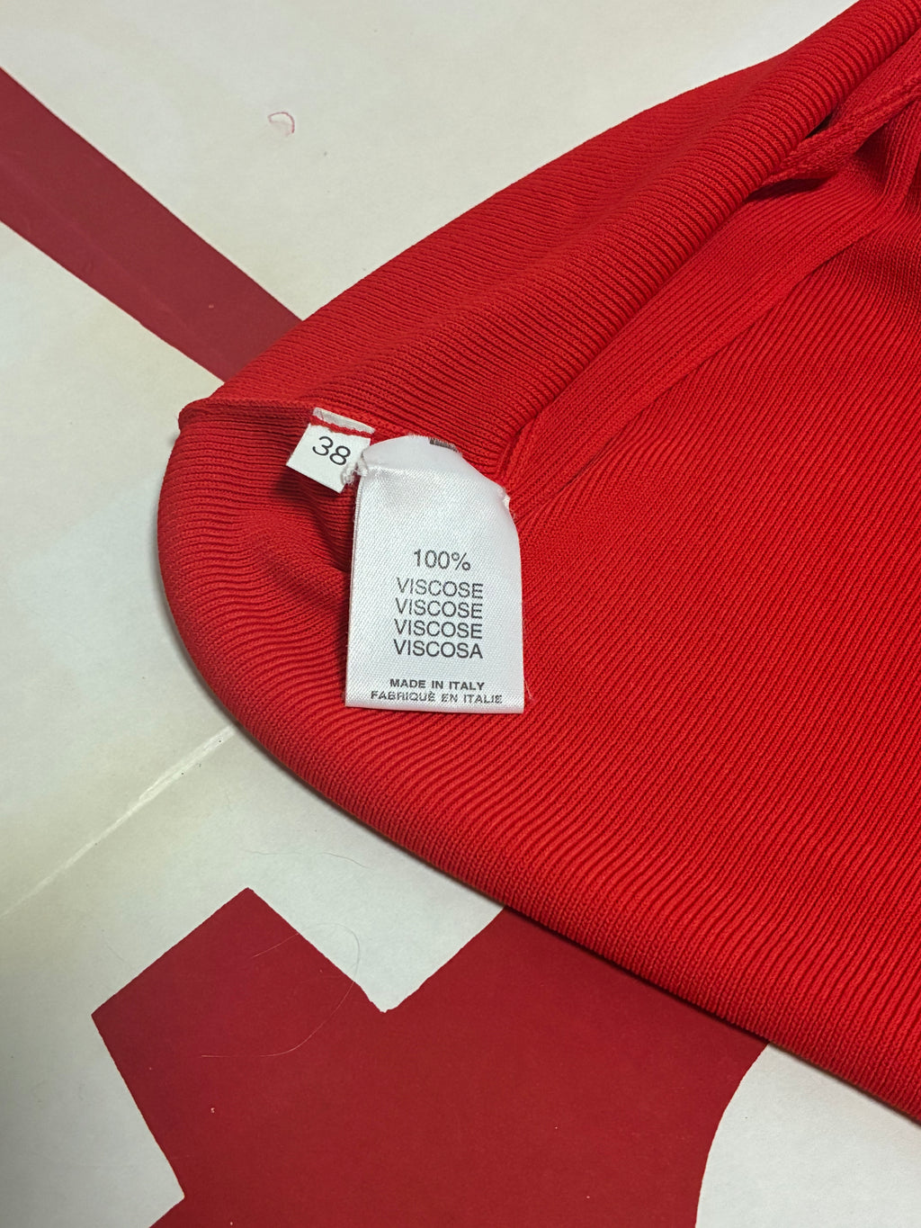 YSL Rive Gauche Red Sleeveless Top
