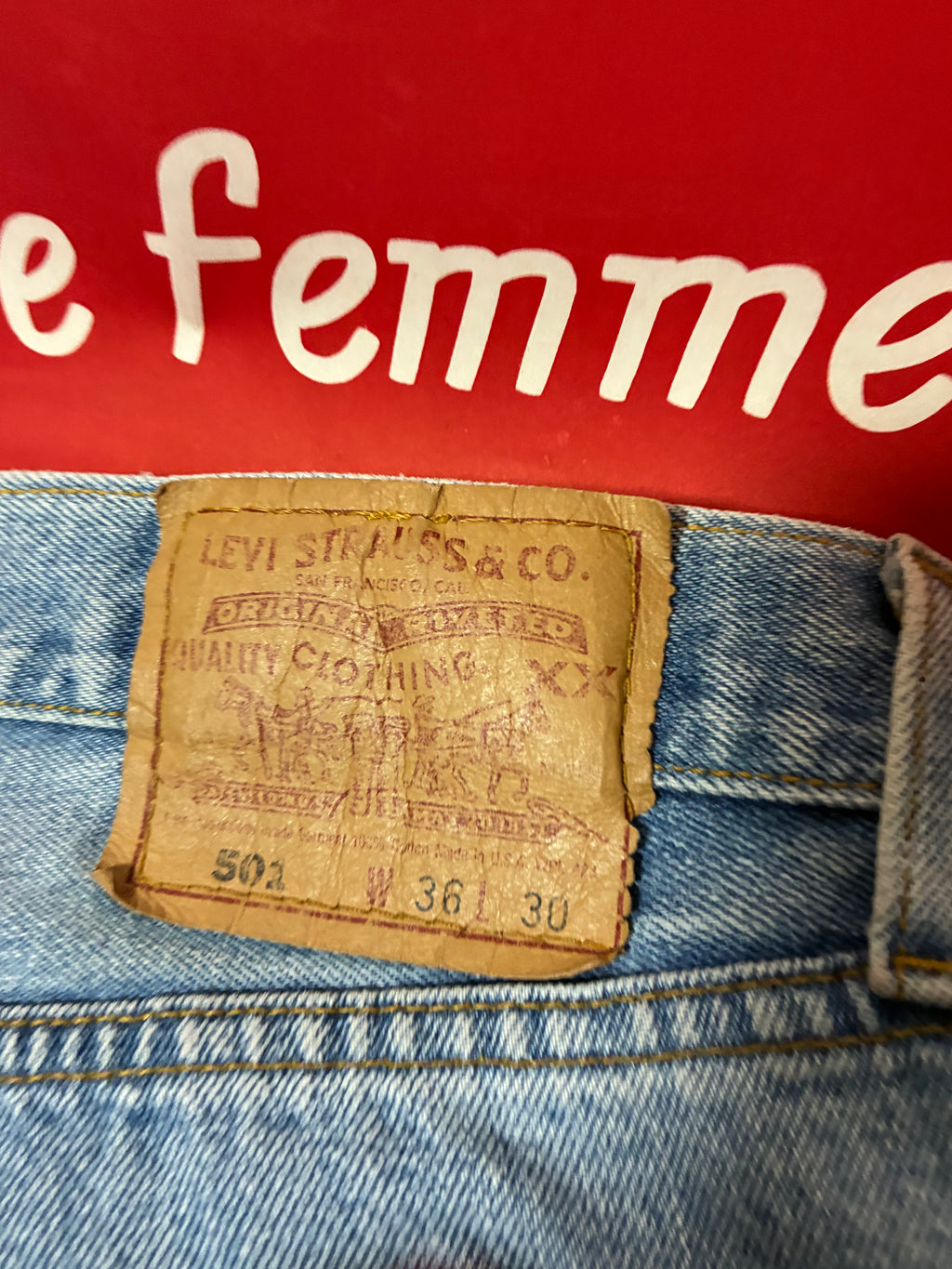 Levi's 501 USA August 1997 34x29.5