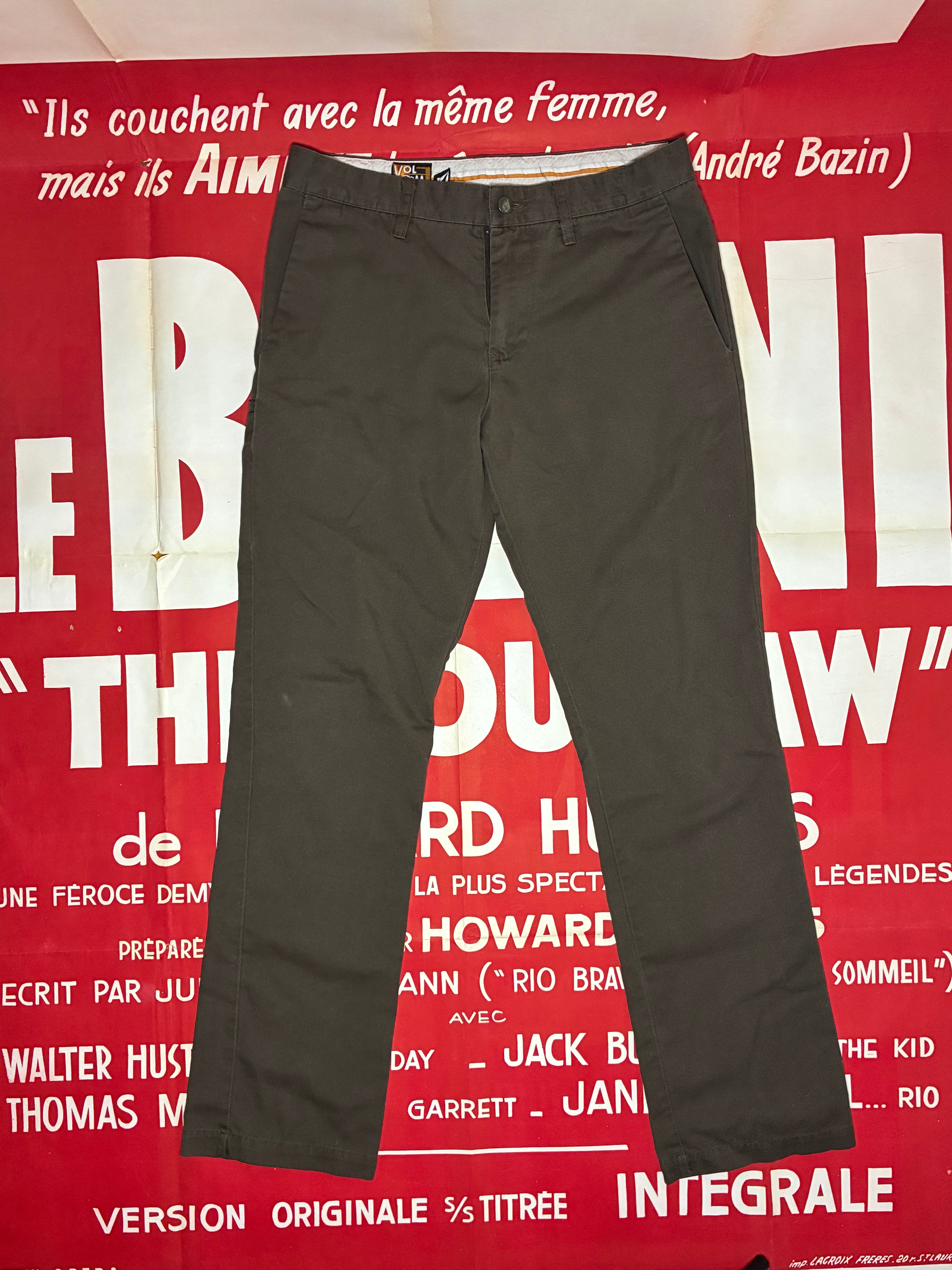 Volcom Brown Chino Pants 32x30.75