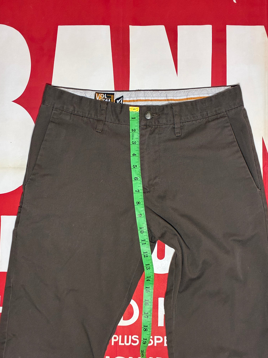 Volcom Brown Chino Pants 32x30.75