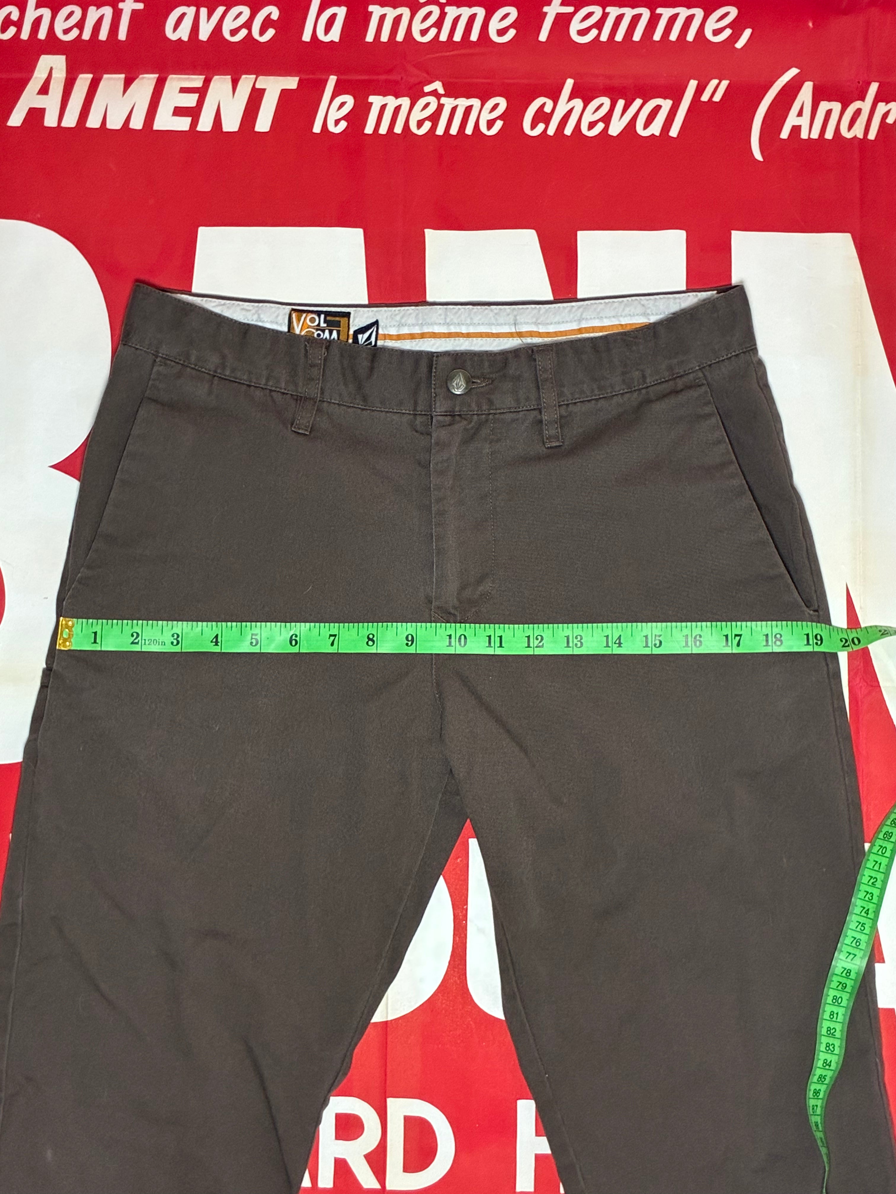 Volcom Brown Chino Pants 32x30.75