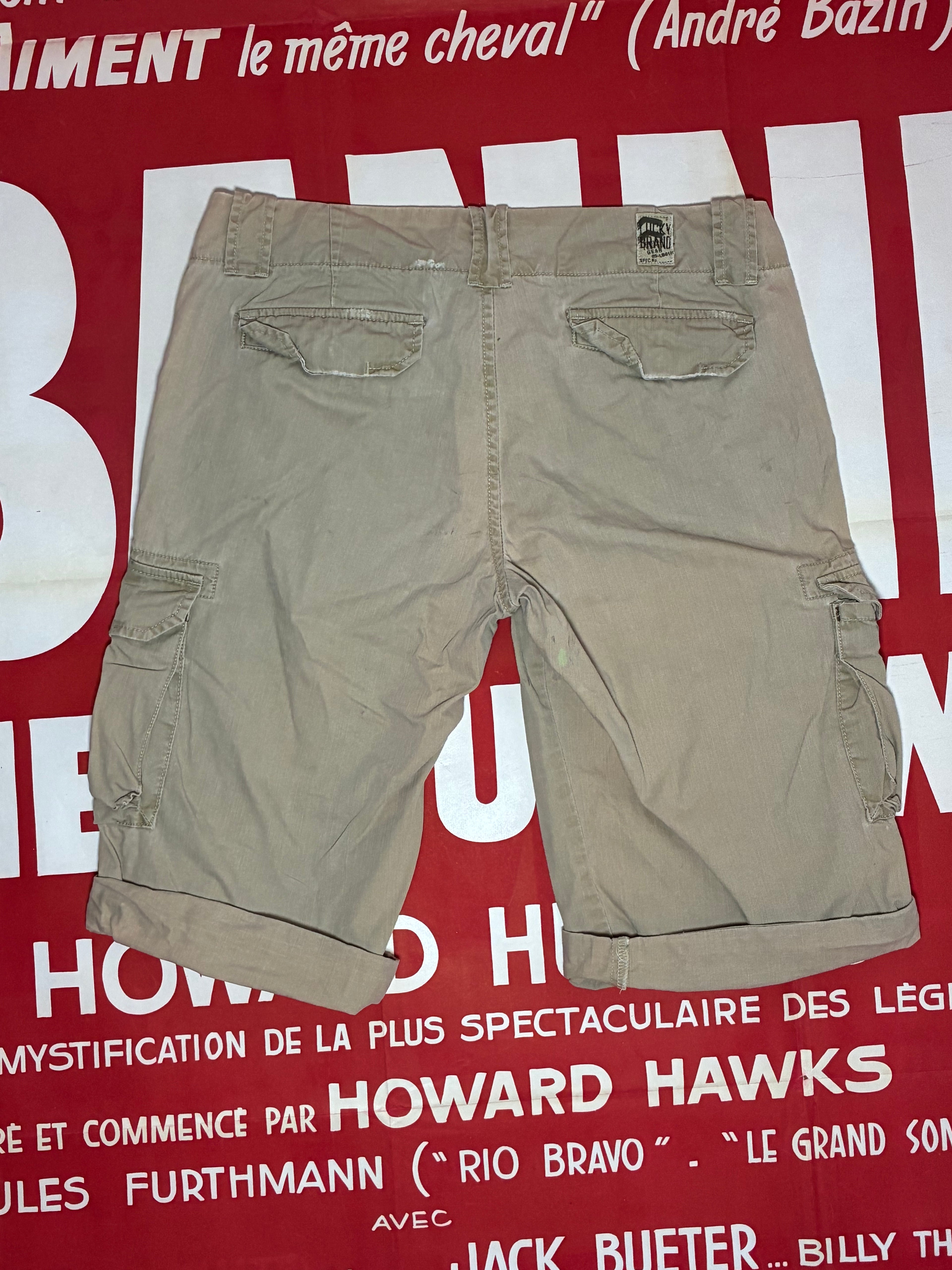 Lucky Brand Khaki Cargo Shorts