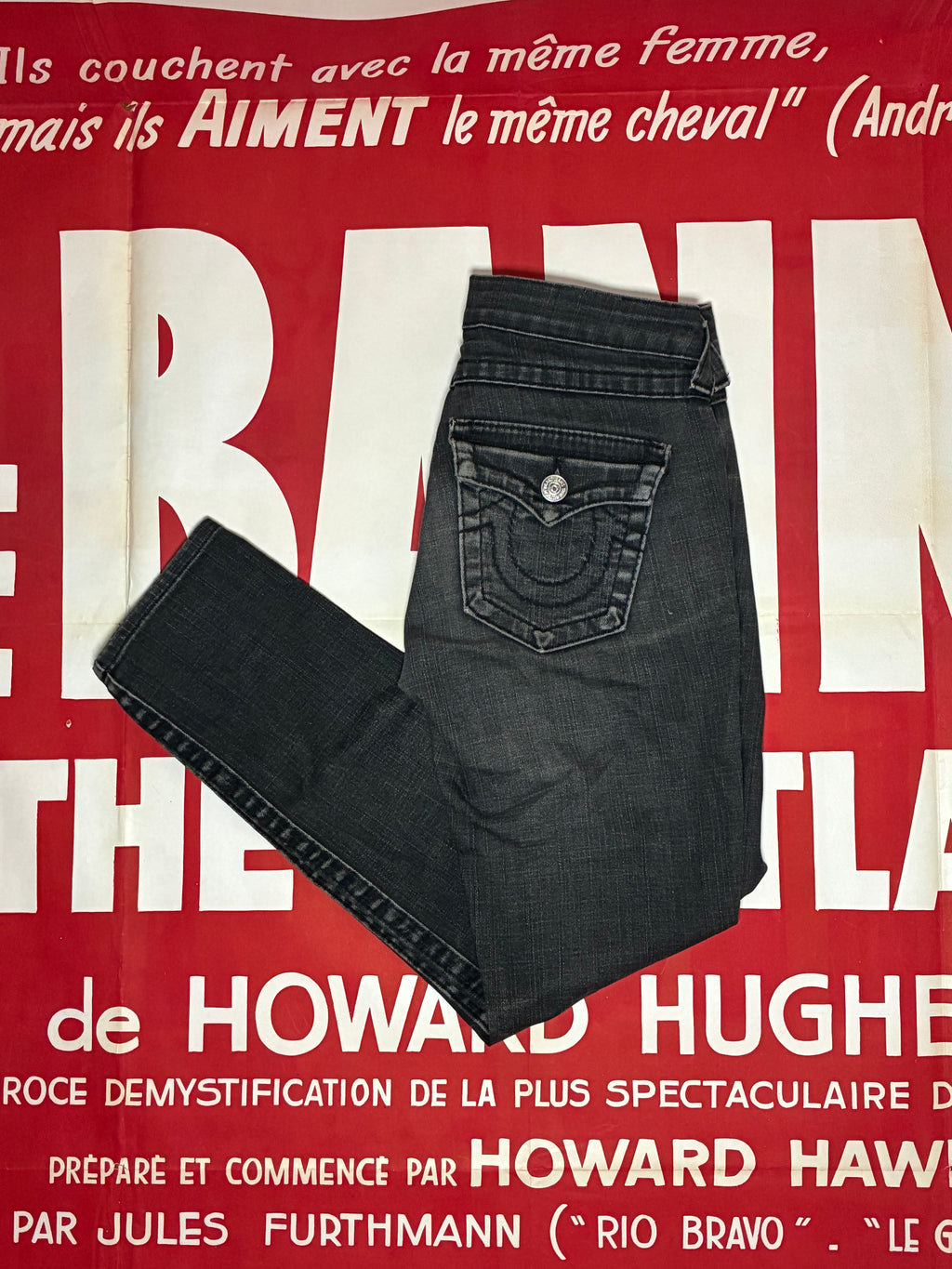 True Religion Black Skinny Jeans 29x29