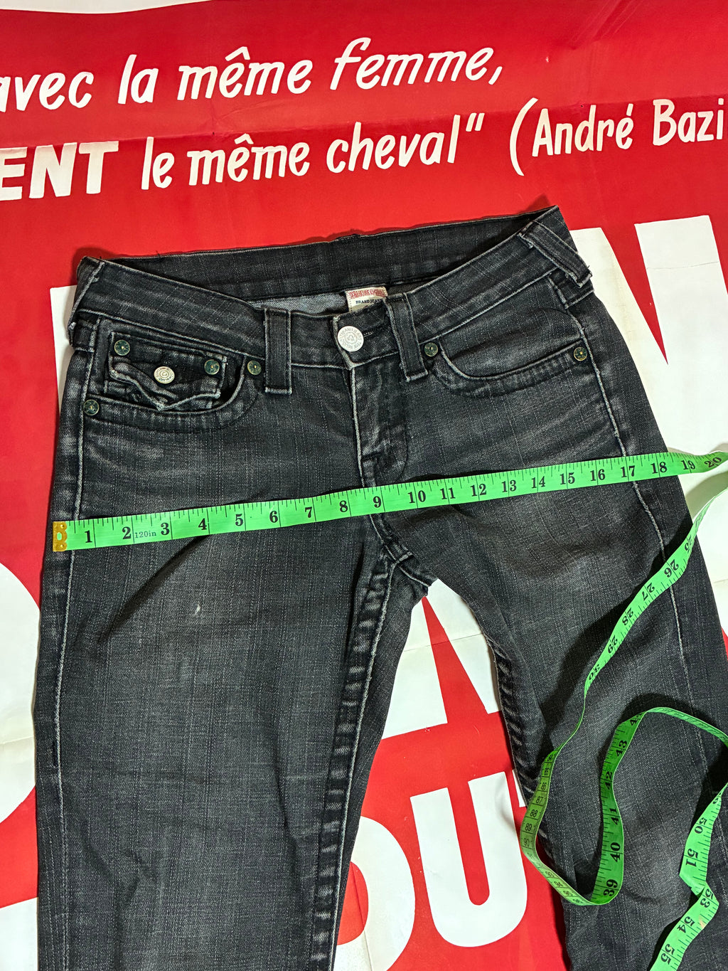 True Religion Black Skinny Jeans 29x29