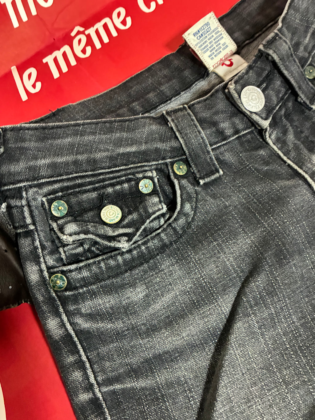 True Religion Black Skinny Jeans 29x29