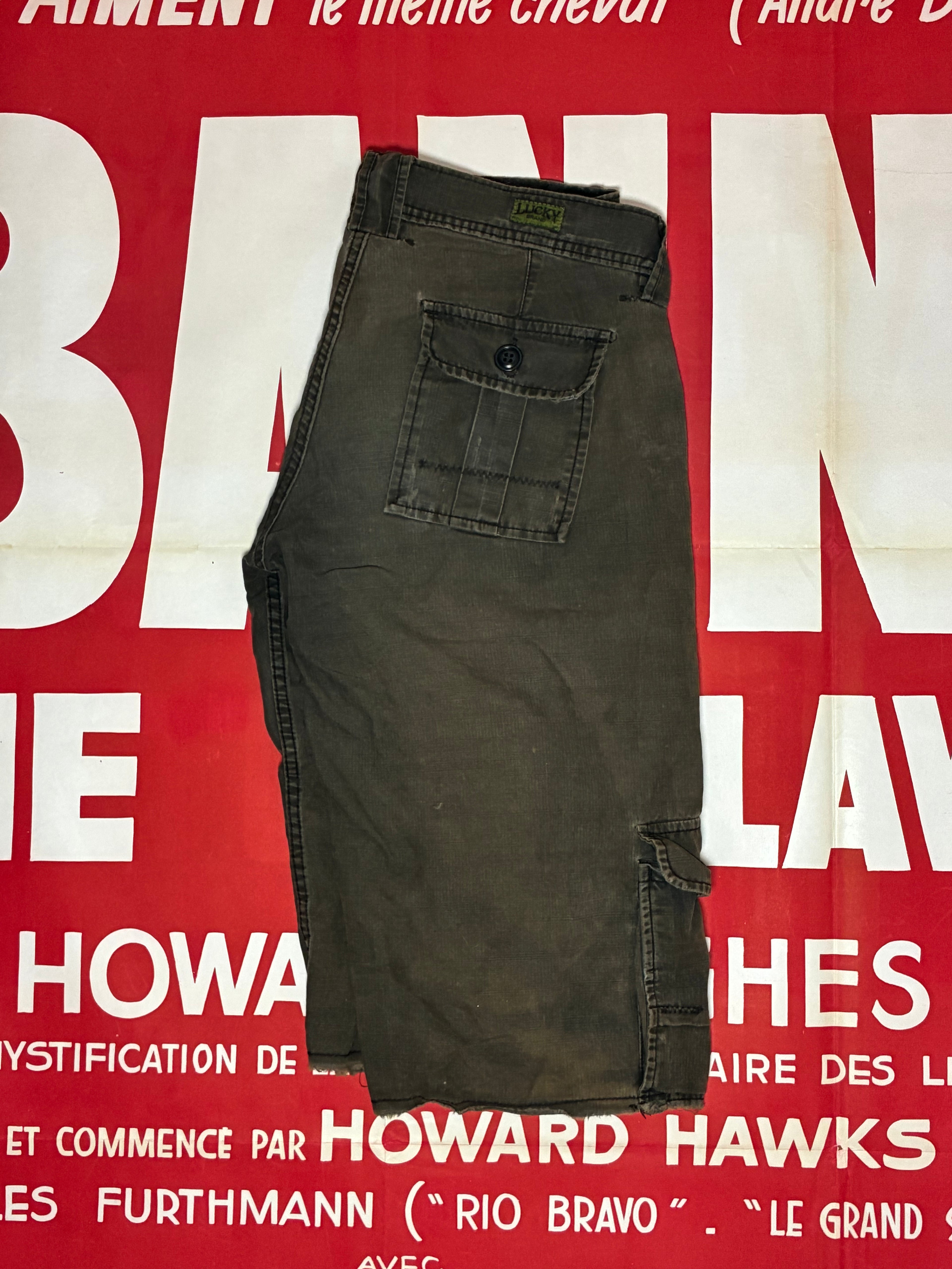 Lucky Brand Black Cargo Shorts