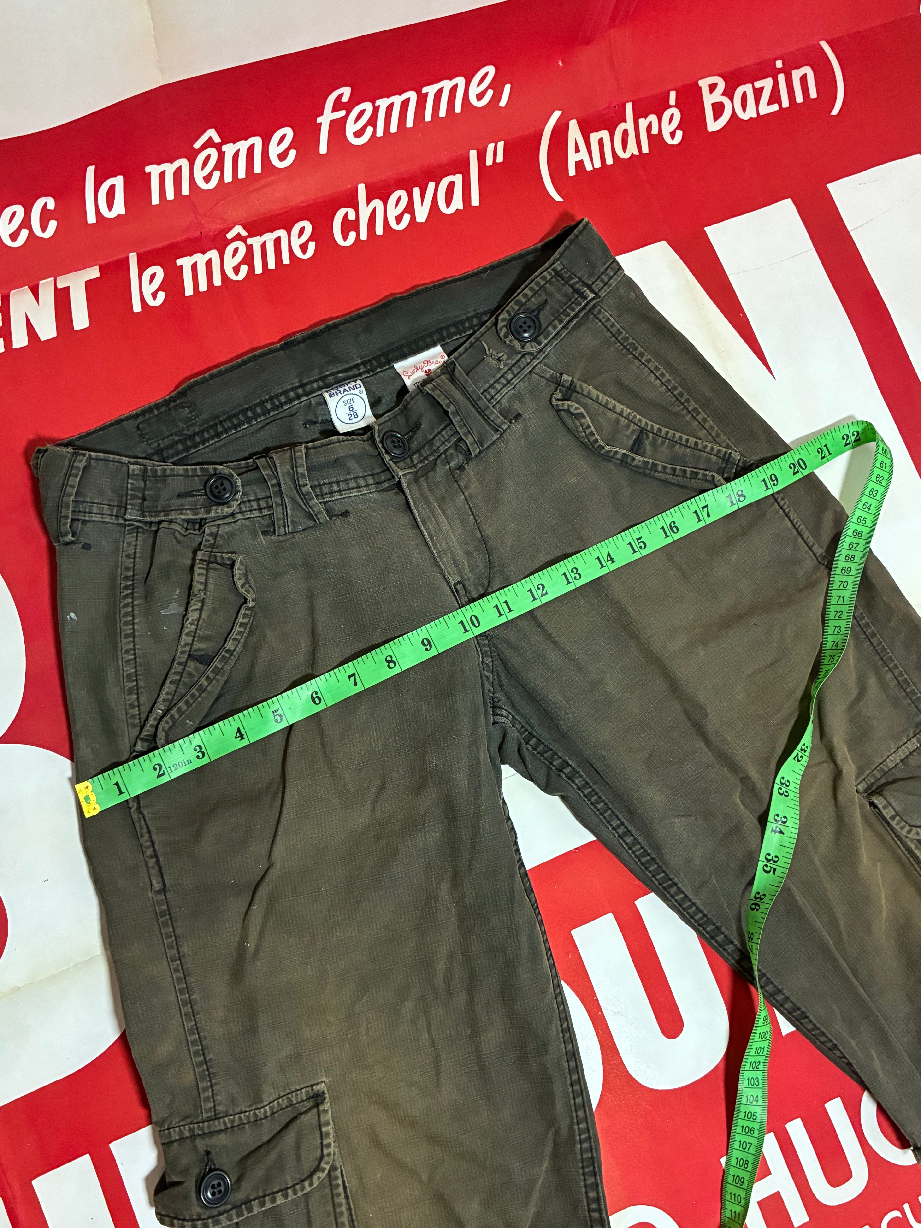 Lucky Brand Black Cargo Shorts