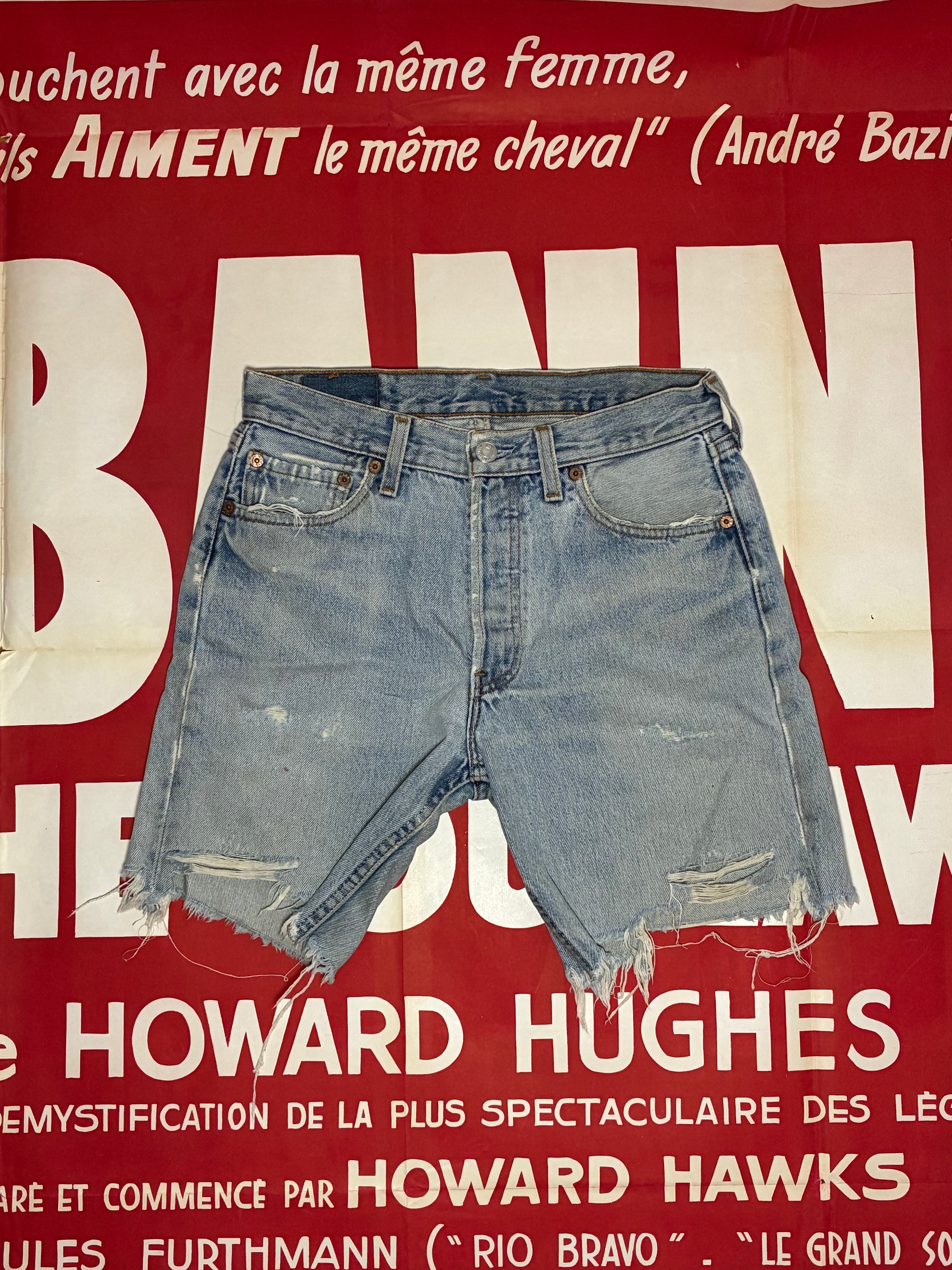 Levi's 501 Student USA Shorts February 1999 Size 28