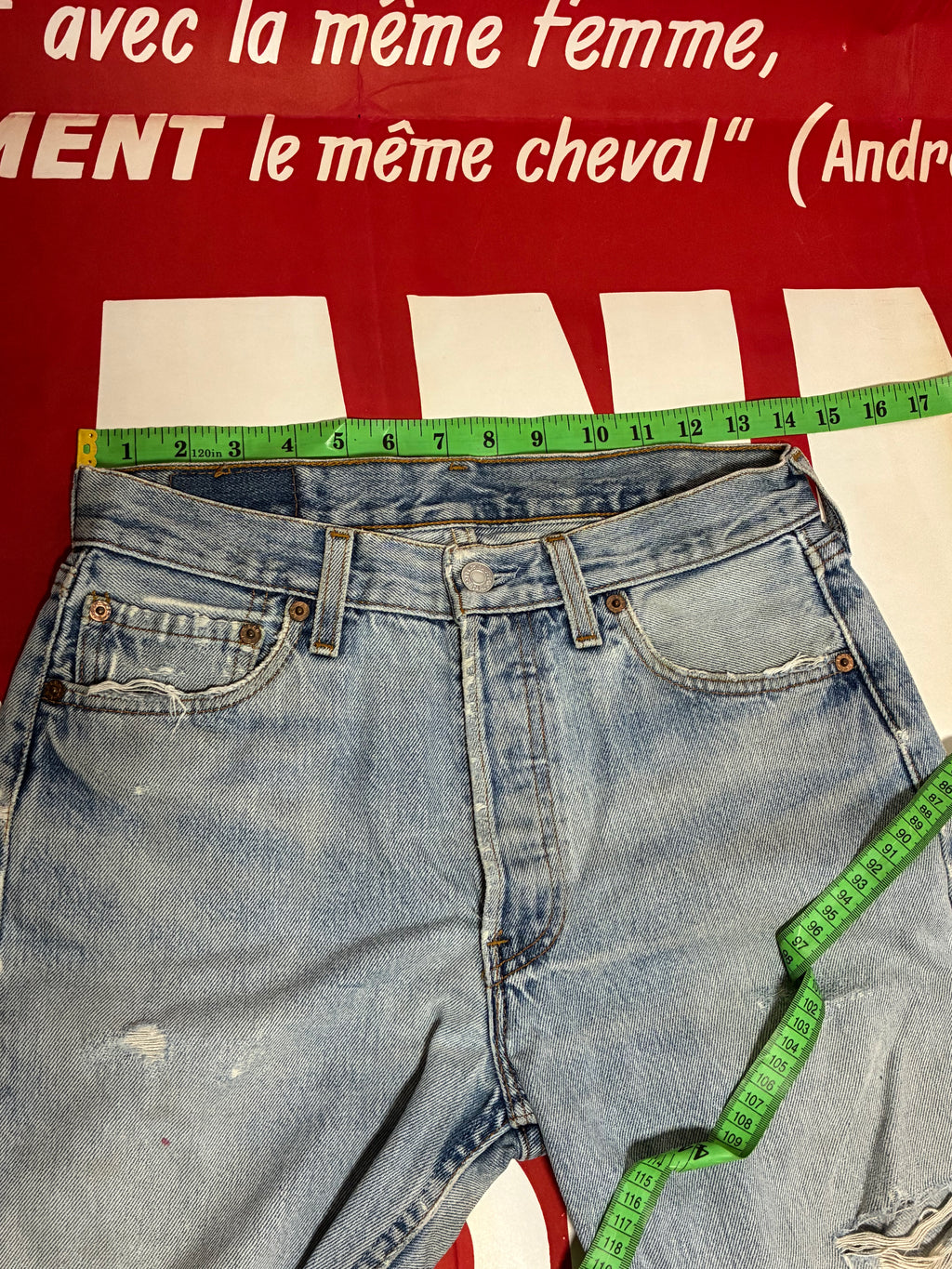 Levi's 501 Student USA Shorts February 1999 Size 28