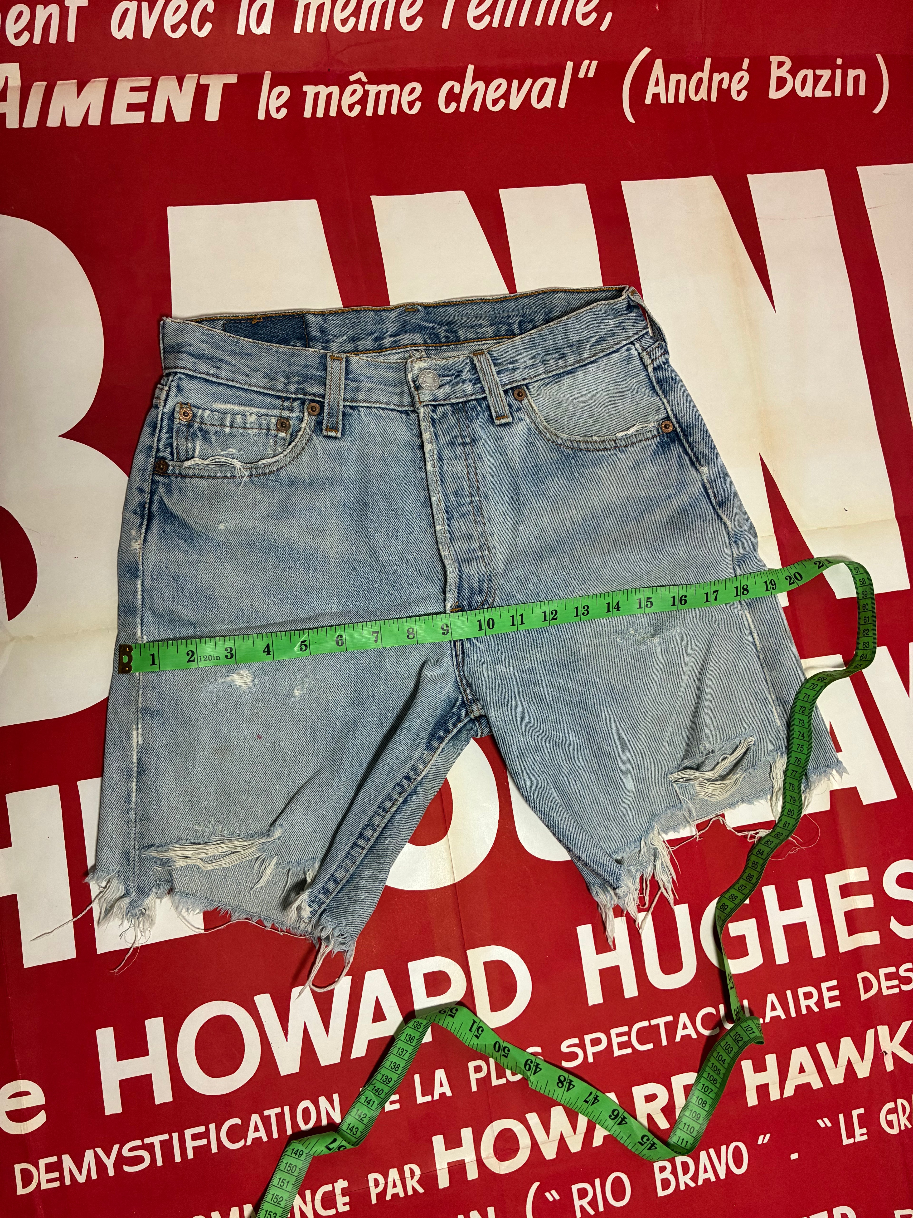 Levi's 501 Student USA Shorts February 1999 Size 28