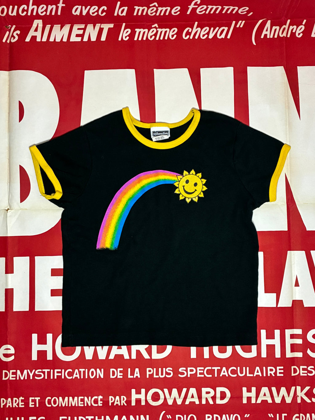 Rainbow Sunshine Ringer Tee