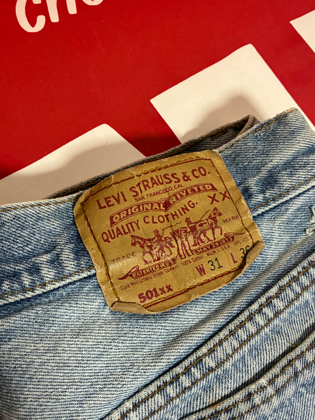 Levi's 501 USA October 1991 28.5x31