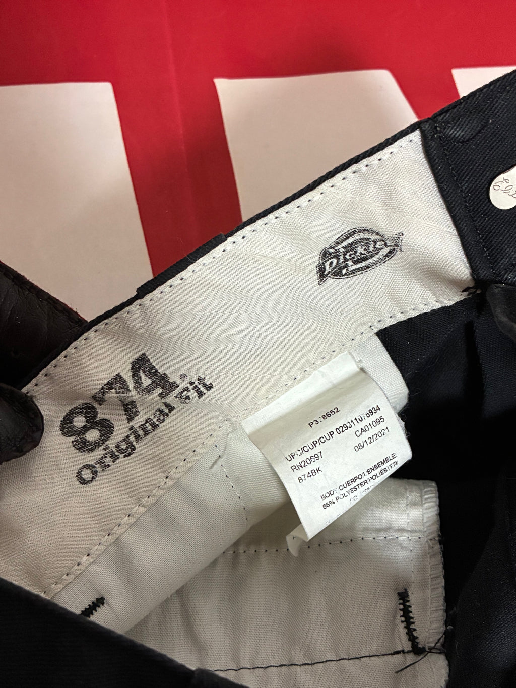 Dickies 874 Black Pants 28x29