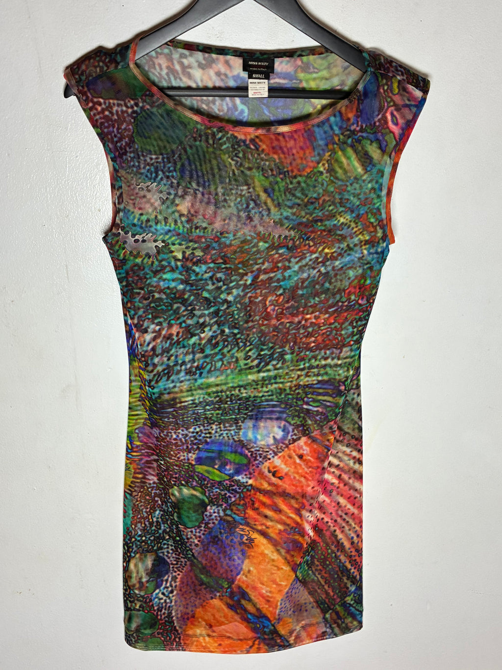 Miss Sixty Sheer Sleeveless Dress