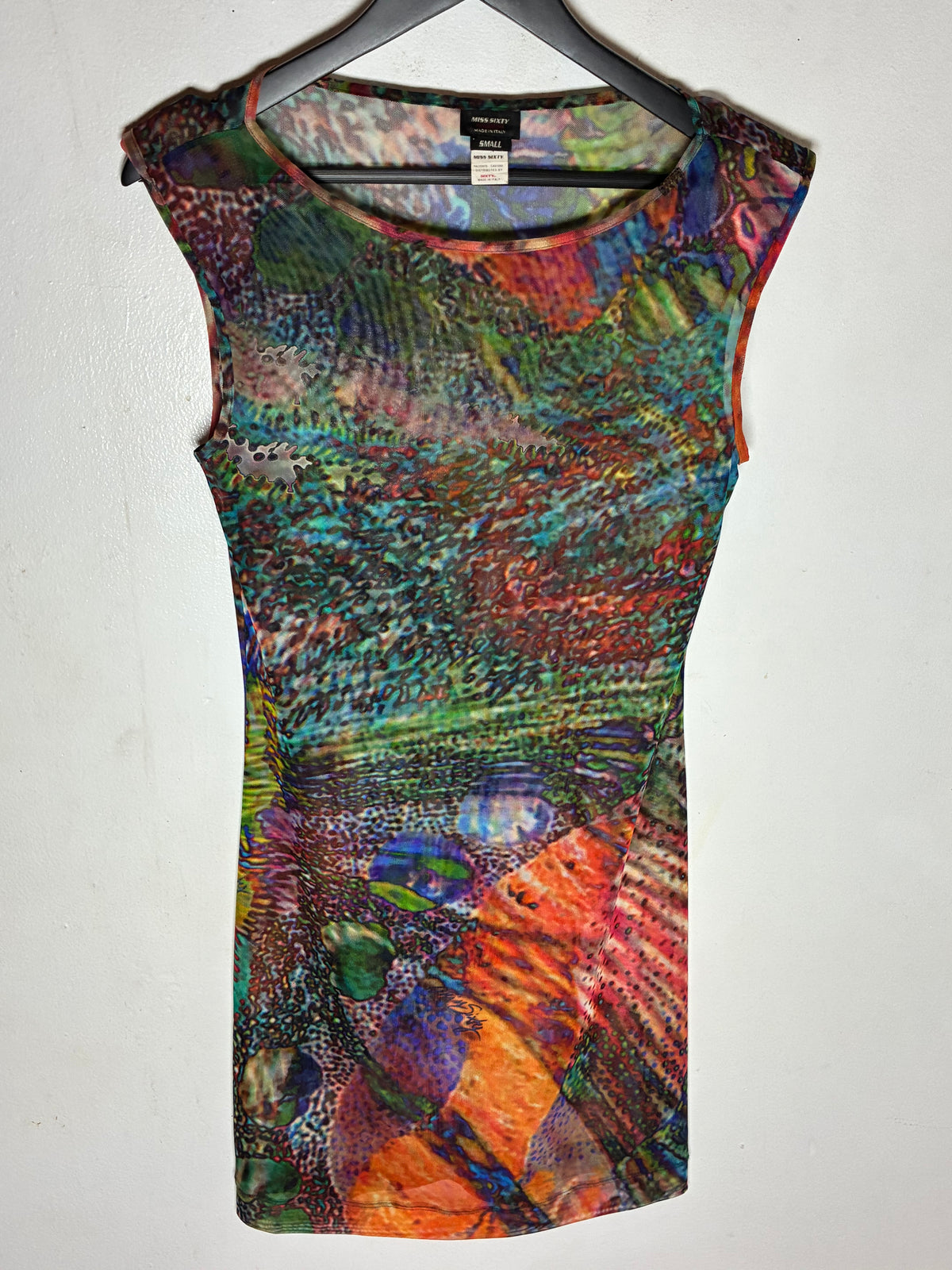 Miss Sixty Sheer Sleeveless Dress