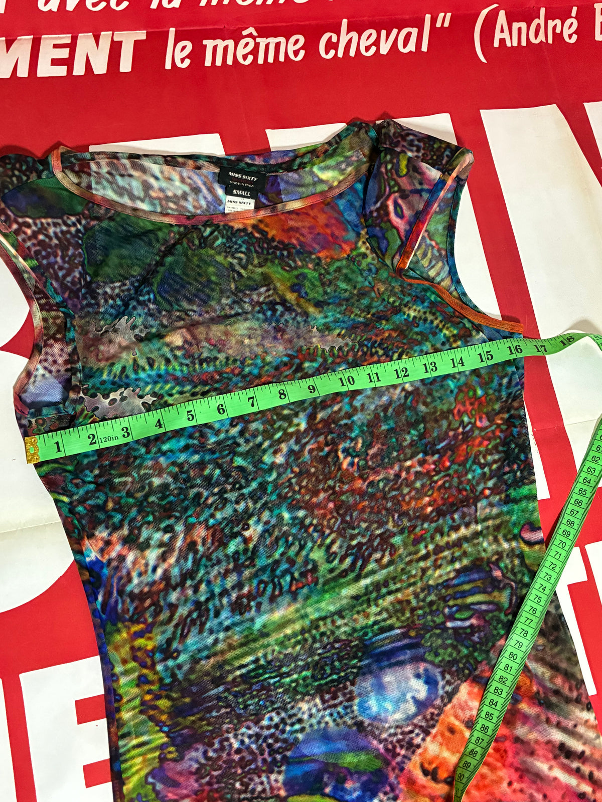 Miss Sixty Sheer Sleeveless Dress