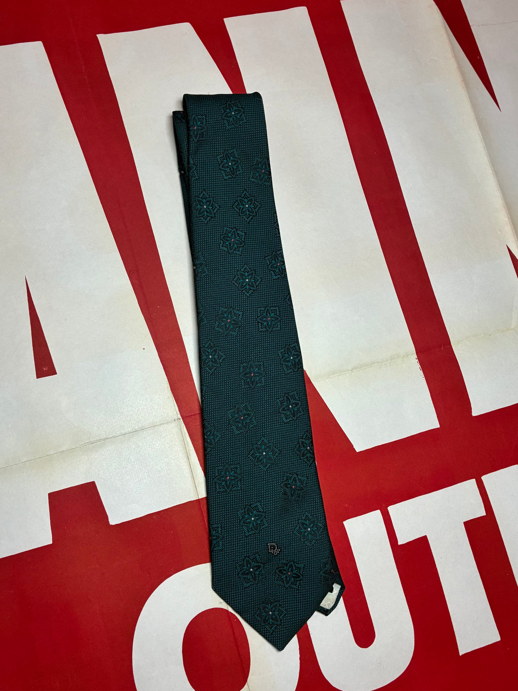 Green Christian Dior Tie