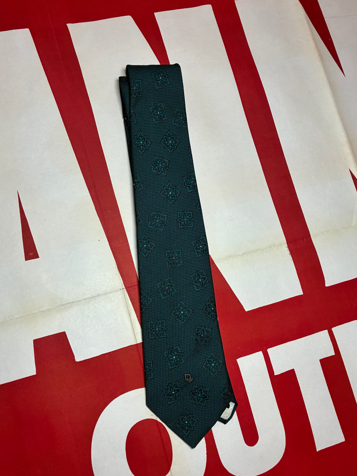 Green Christian Dior Tie