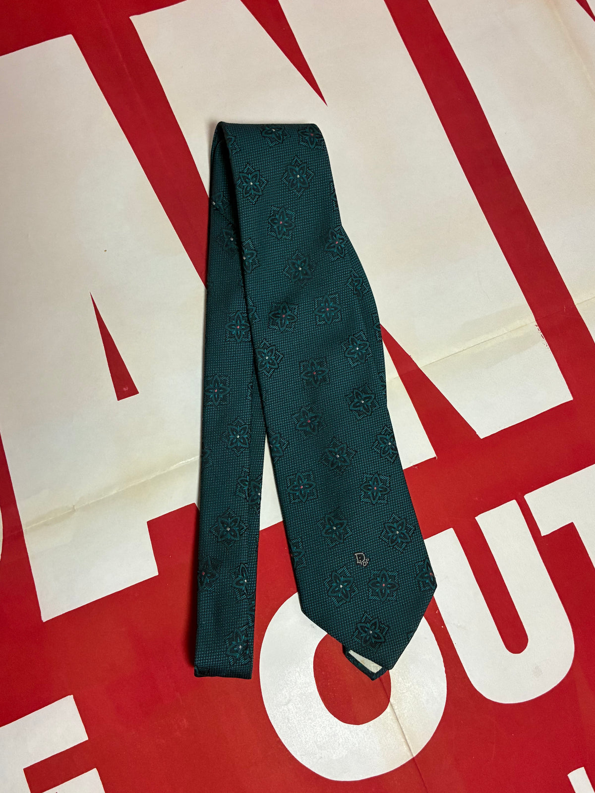 Green Christian Dior Tie